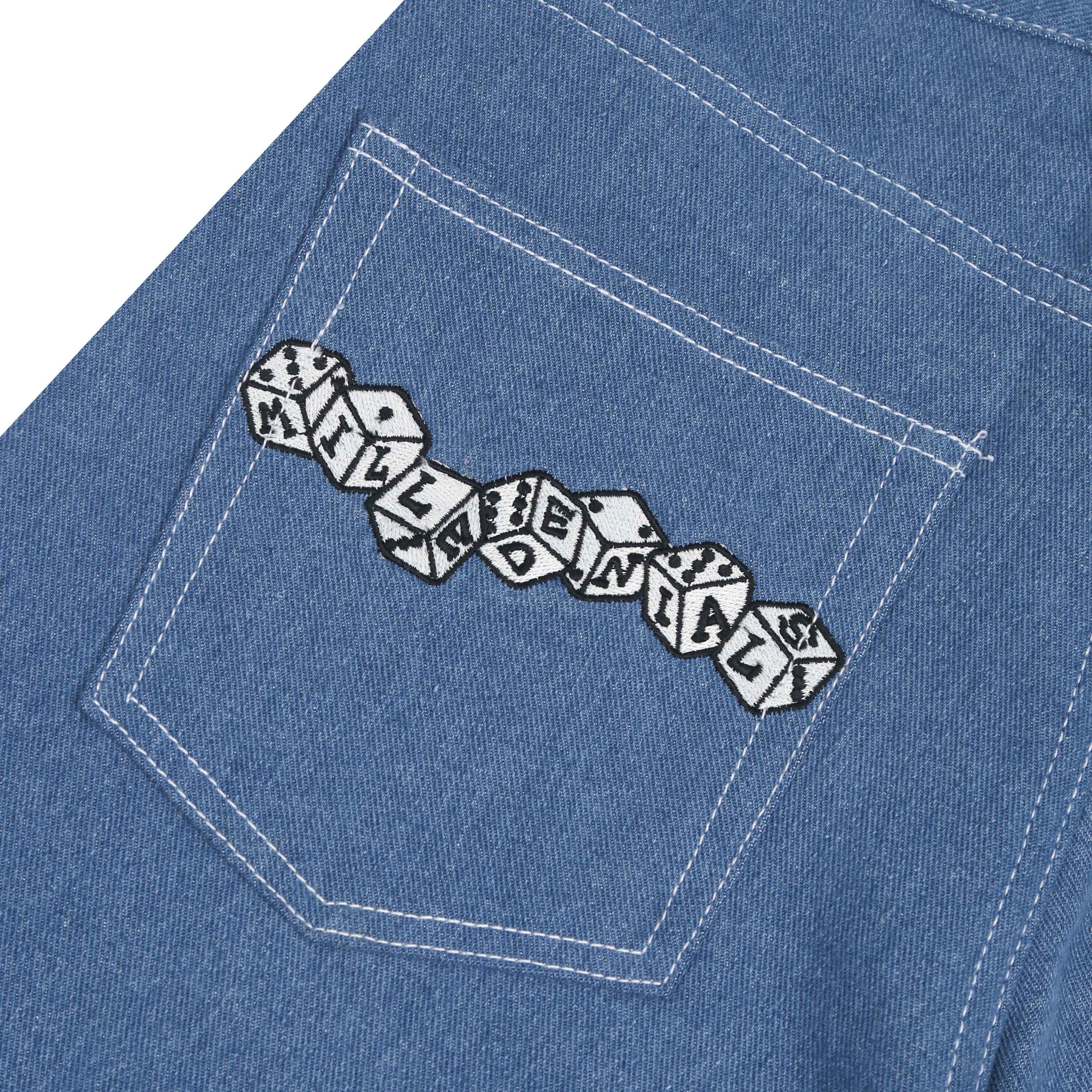 Milledenials - Loaded Dice - Jorts Jeans - Blue