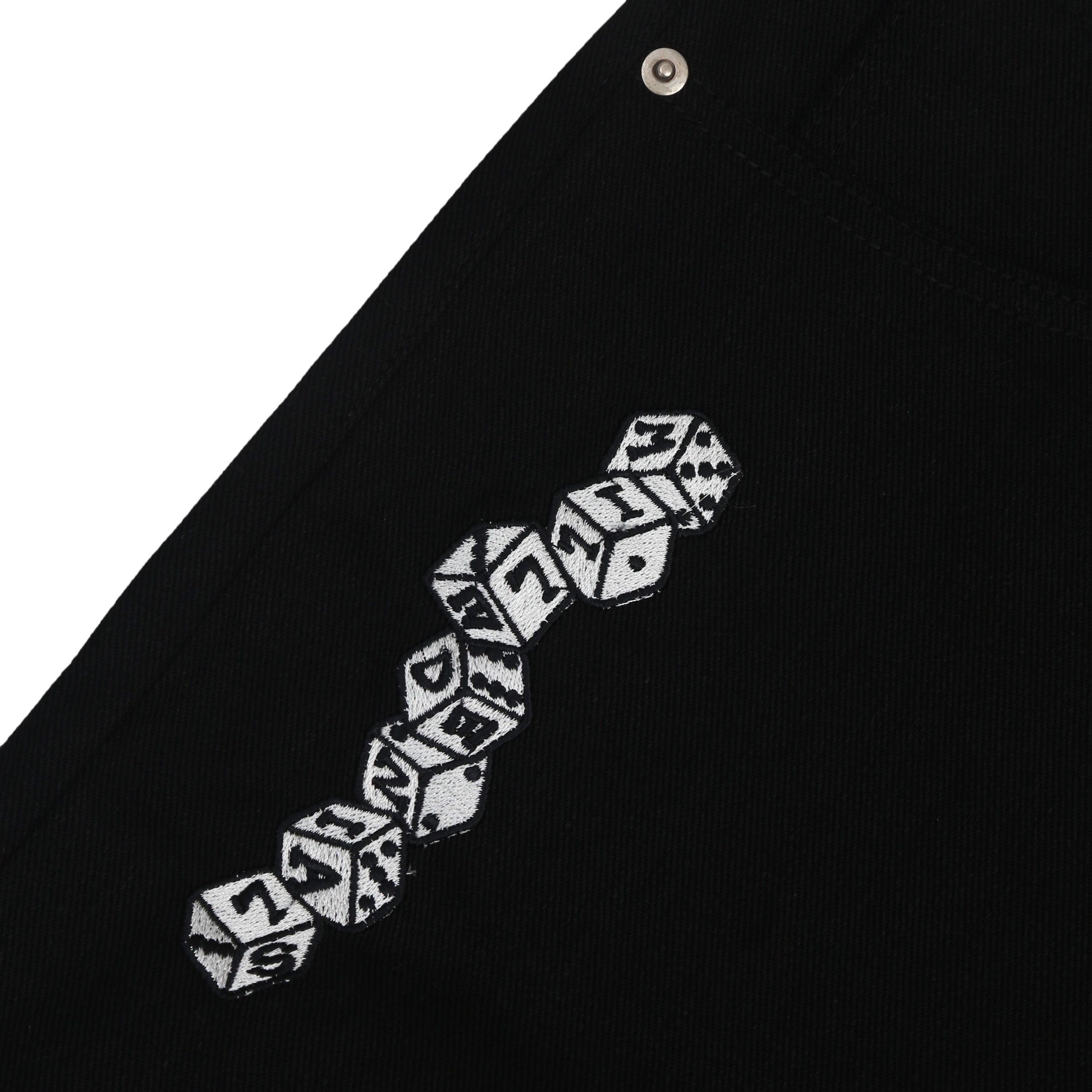 Milledenials - Loaded Dice - Jorts Jeans - Black