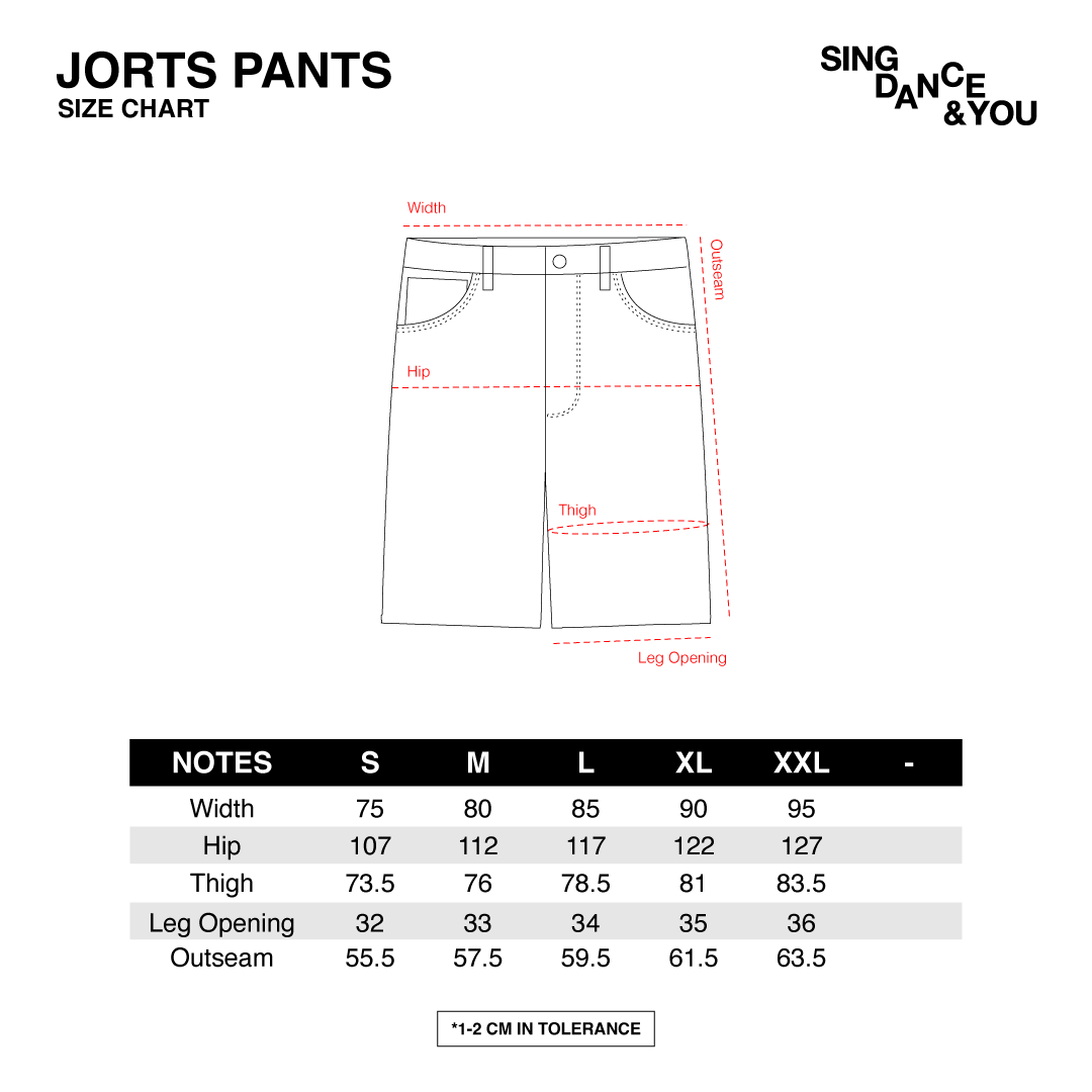 Milledenials - Loaded Dice - Jorts Jeans - Black