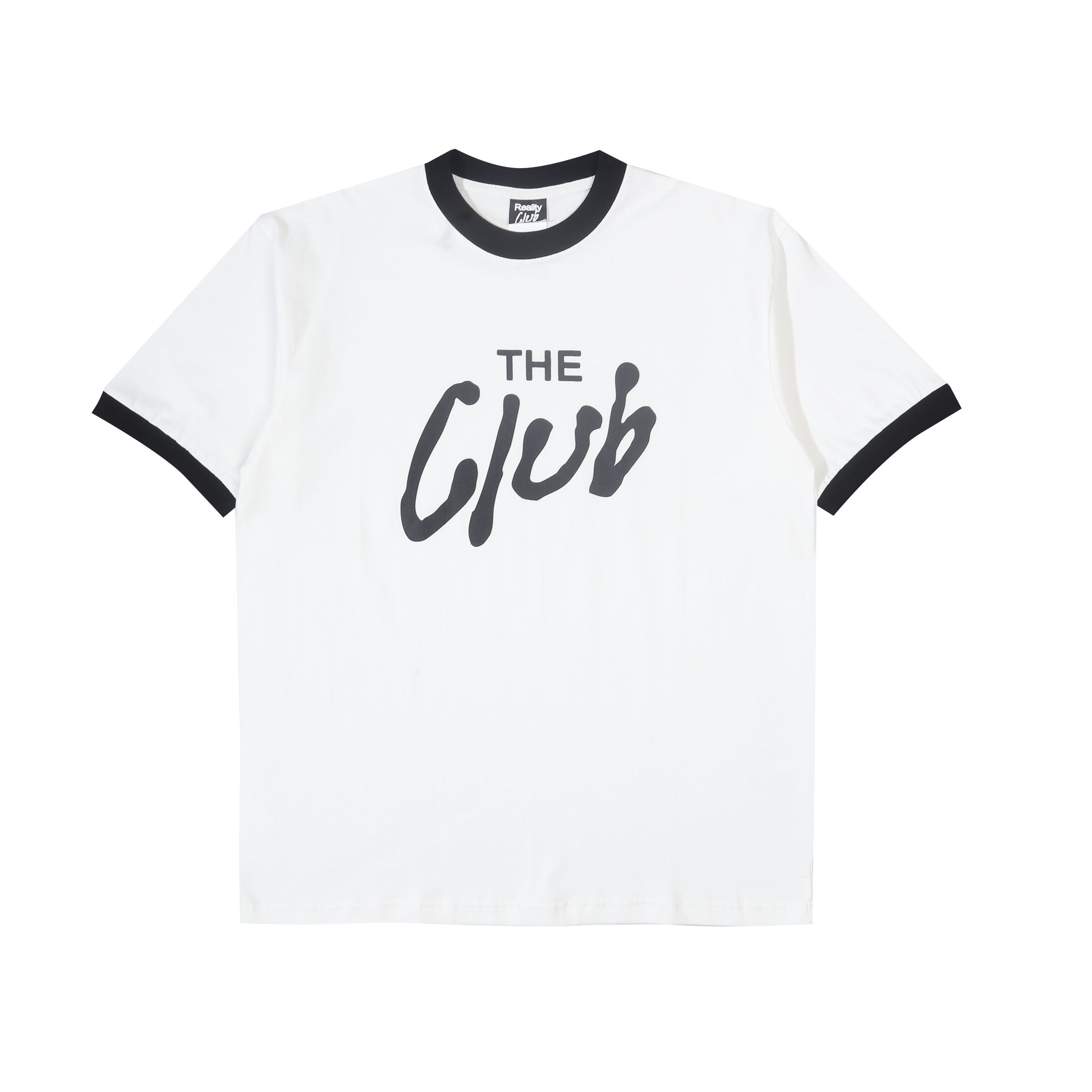 Reality Club - Logotype - Ringer T-shirt - White