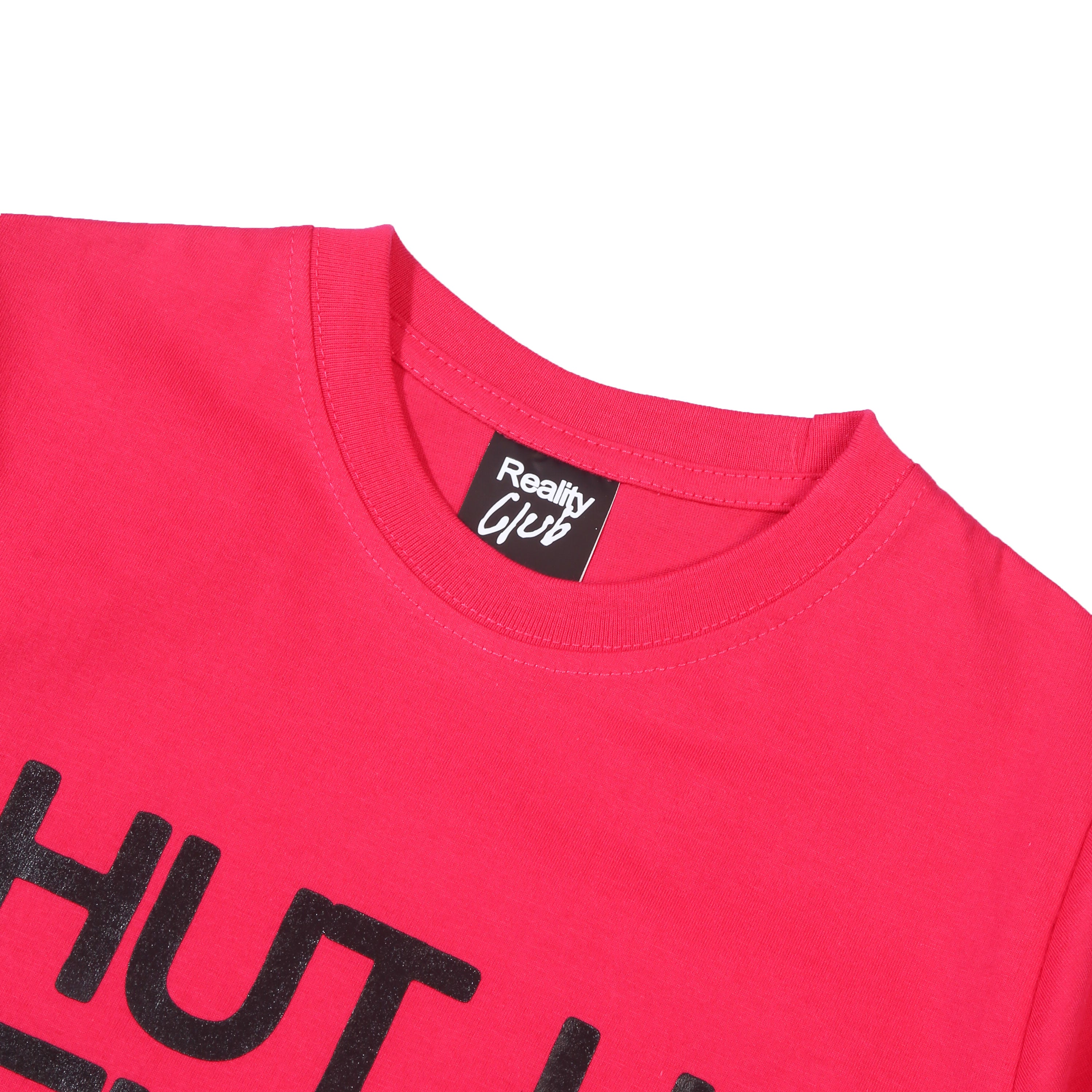 Reality Club - Shut Up, Behave - Baby Tee - Pink