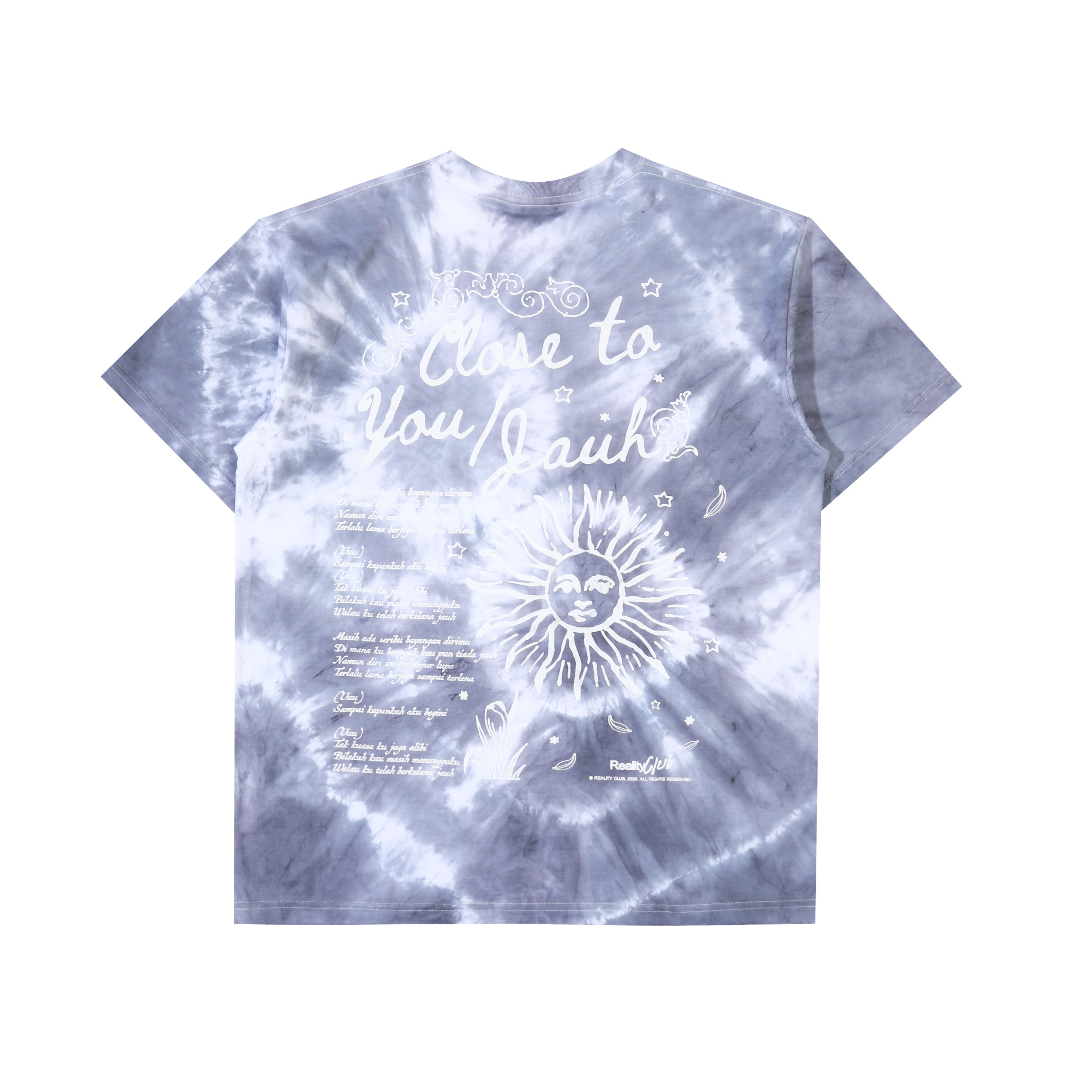 Reality Club - Close To You Tie Dyed - T-shirt - Grey