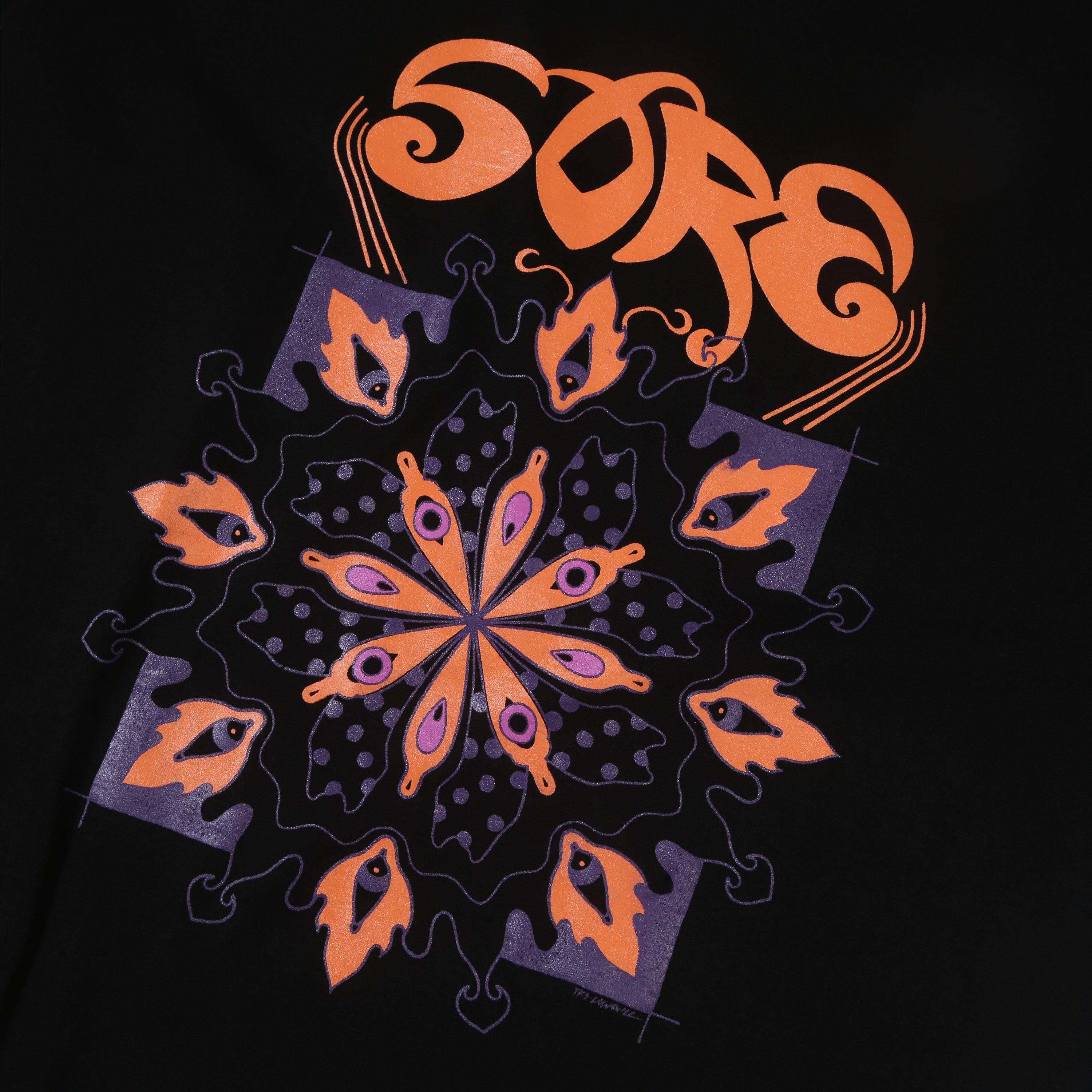 Sore - Mandala - T-shirt - Black