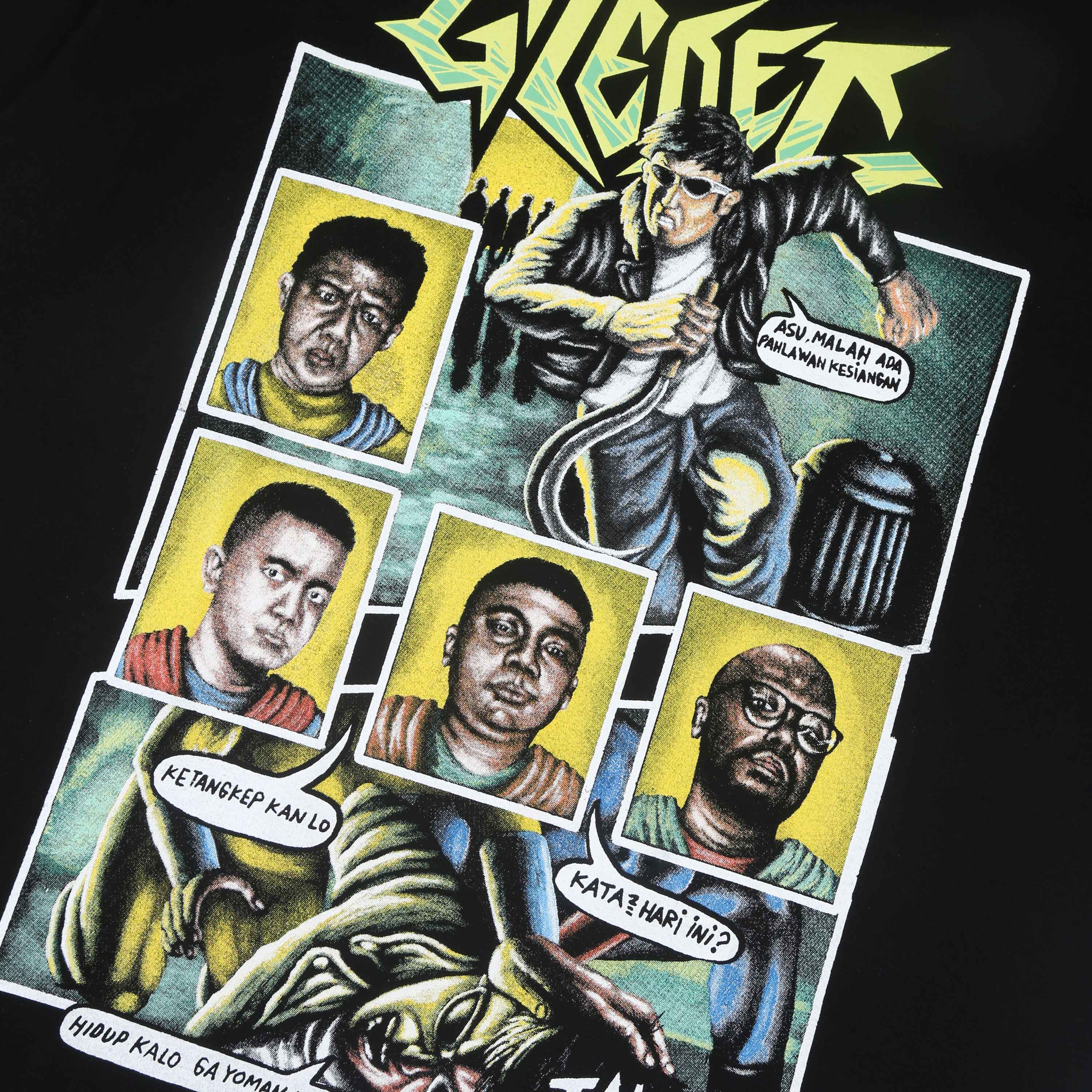 Gledeg - Pahlawan Kesiangan - T-shirt - Black