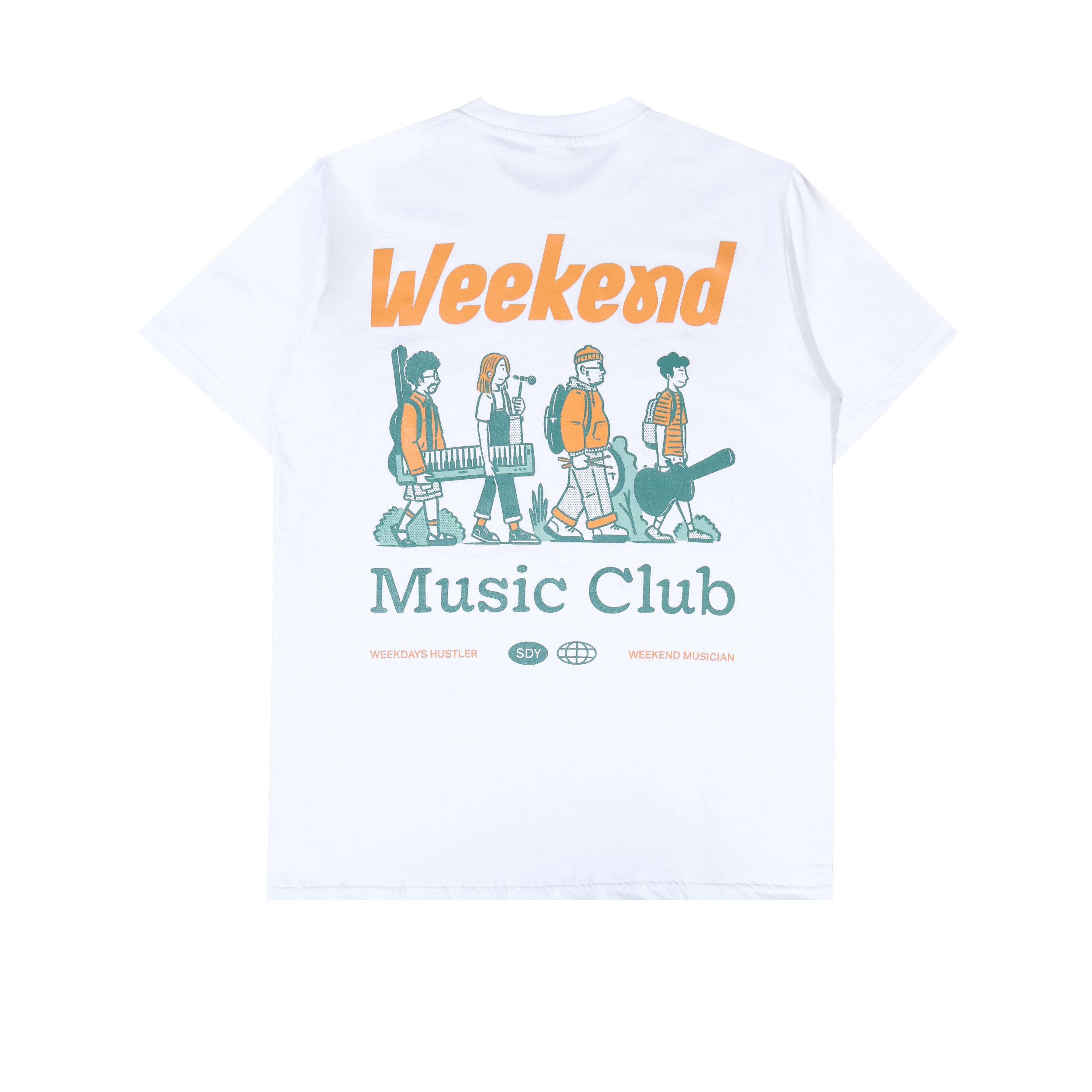 SDY - Weekend Music Club - T-Shirt - White