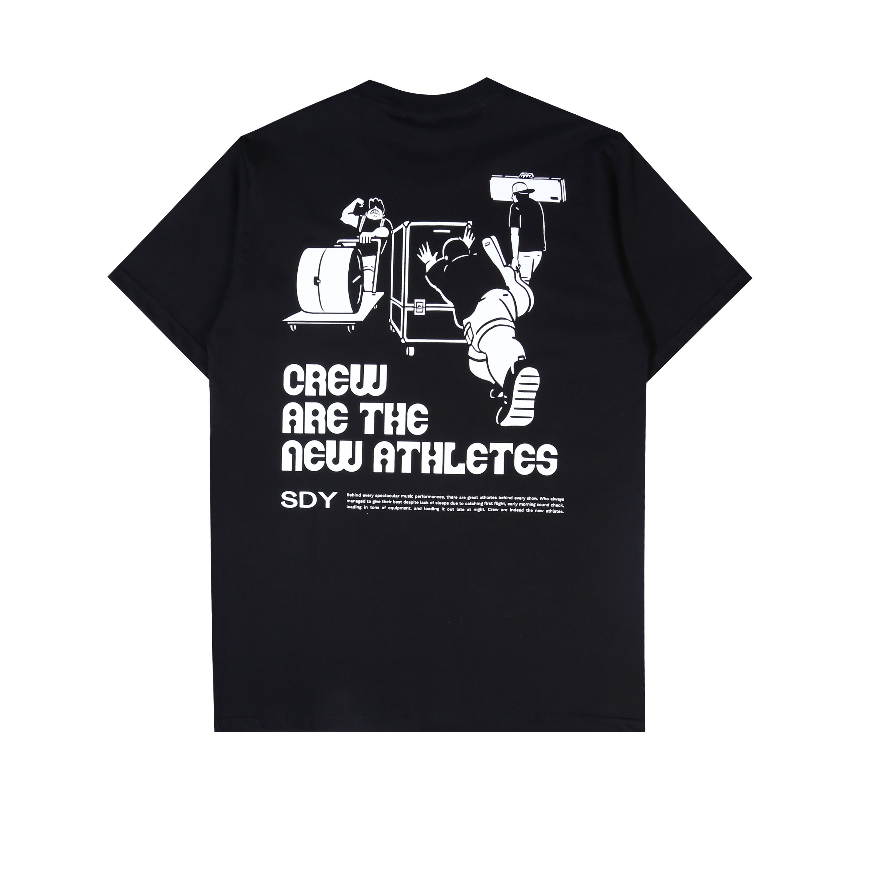 SDY - Music Athlete - T-Shirt - Black