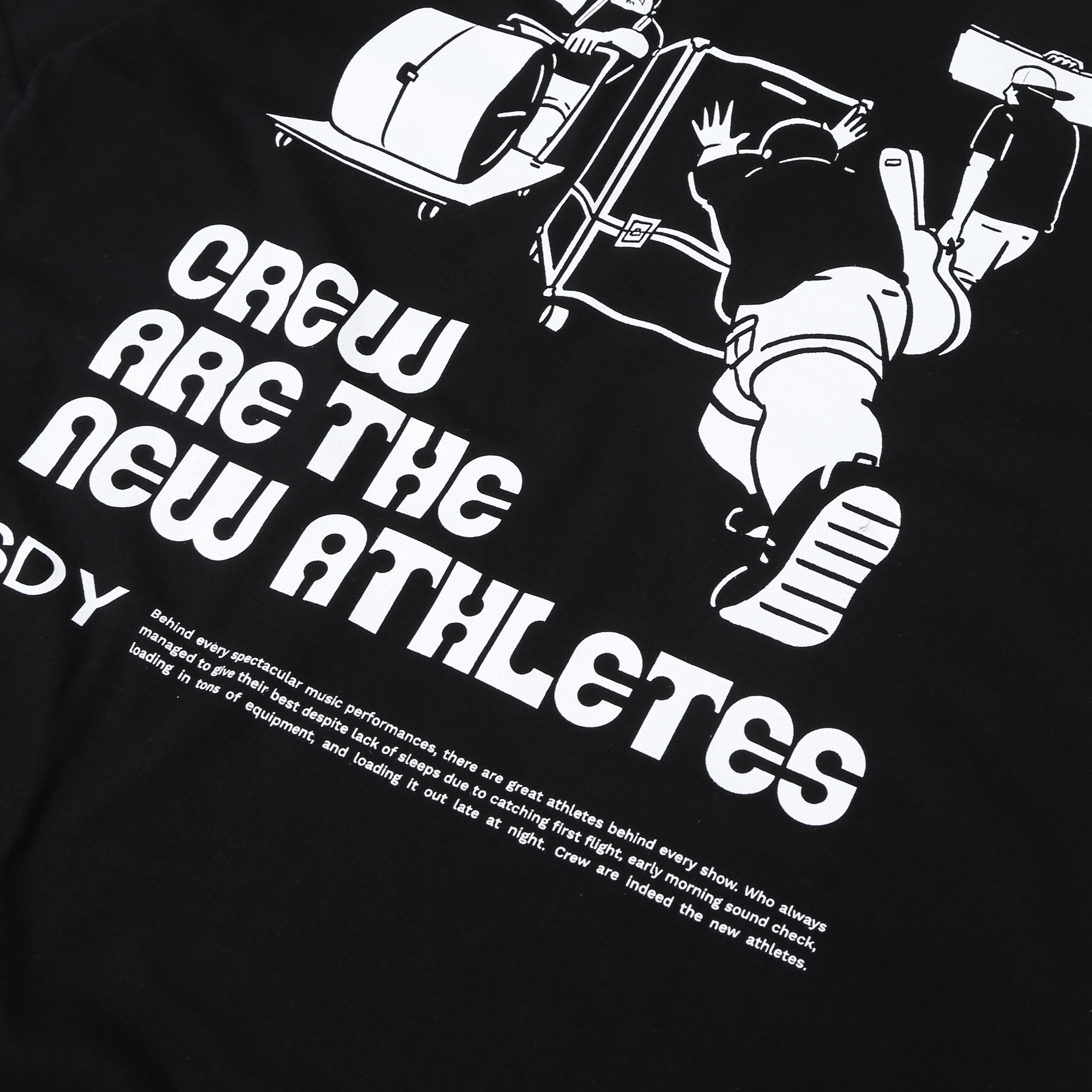 SDY - Music Athlete - T-Shirt - Black