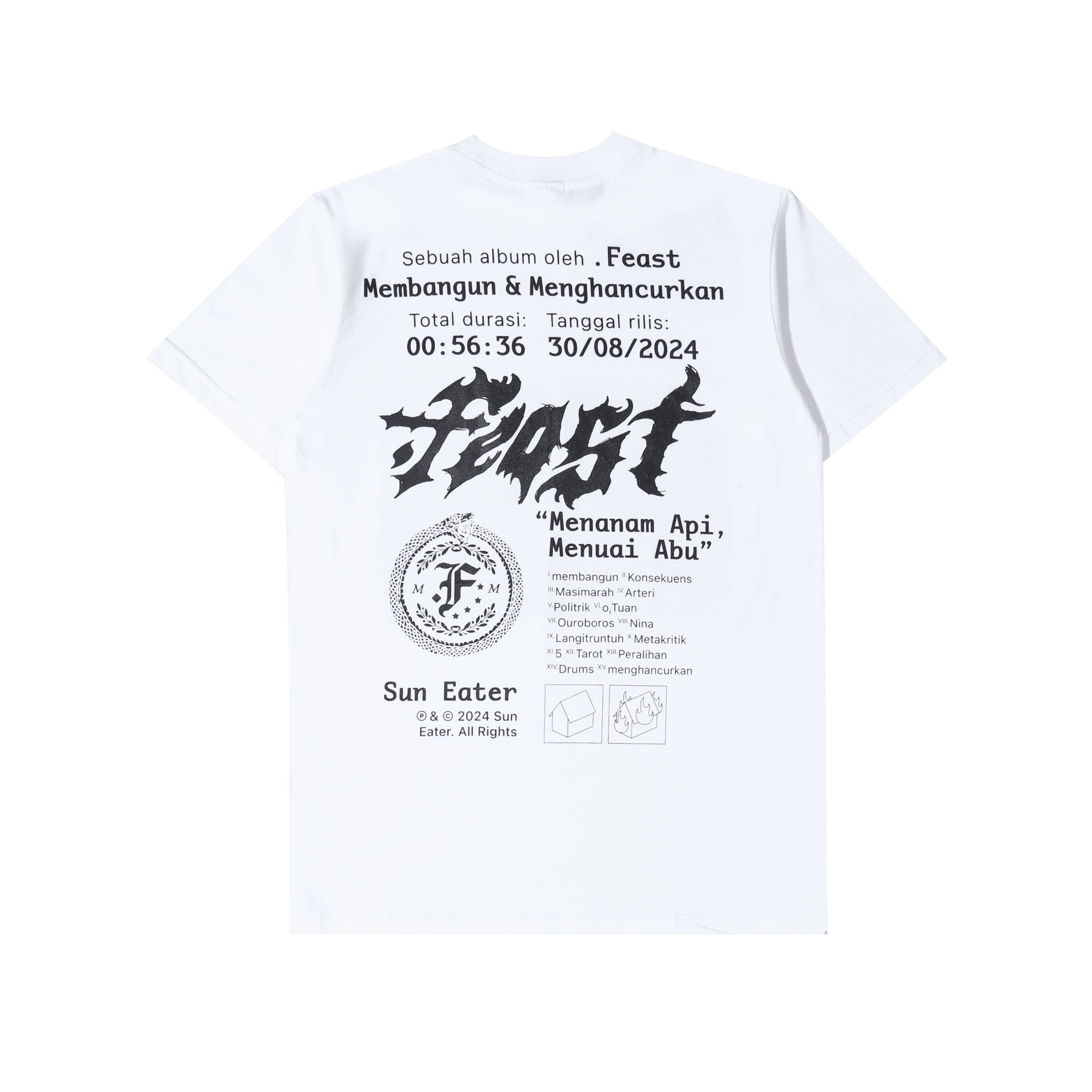 .Feast - Records - T-shirt - White