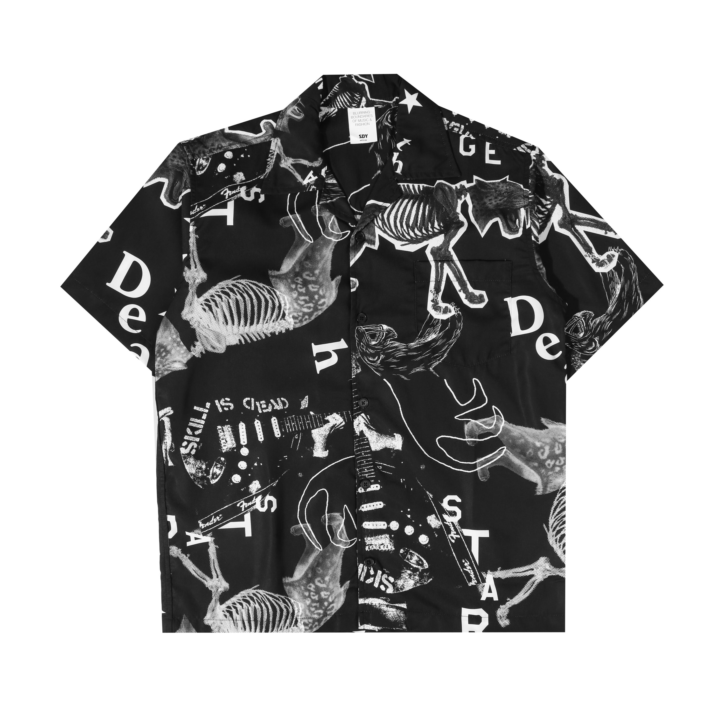 Teenage Death Star X Sun Eater - Skill is Dead - Short Sleeve Shirt - Black