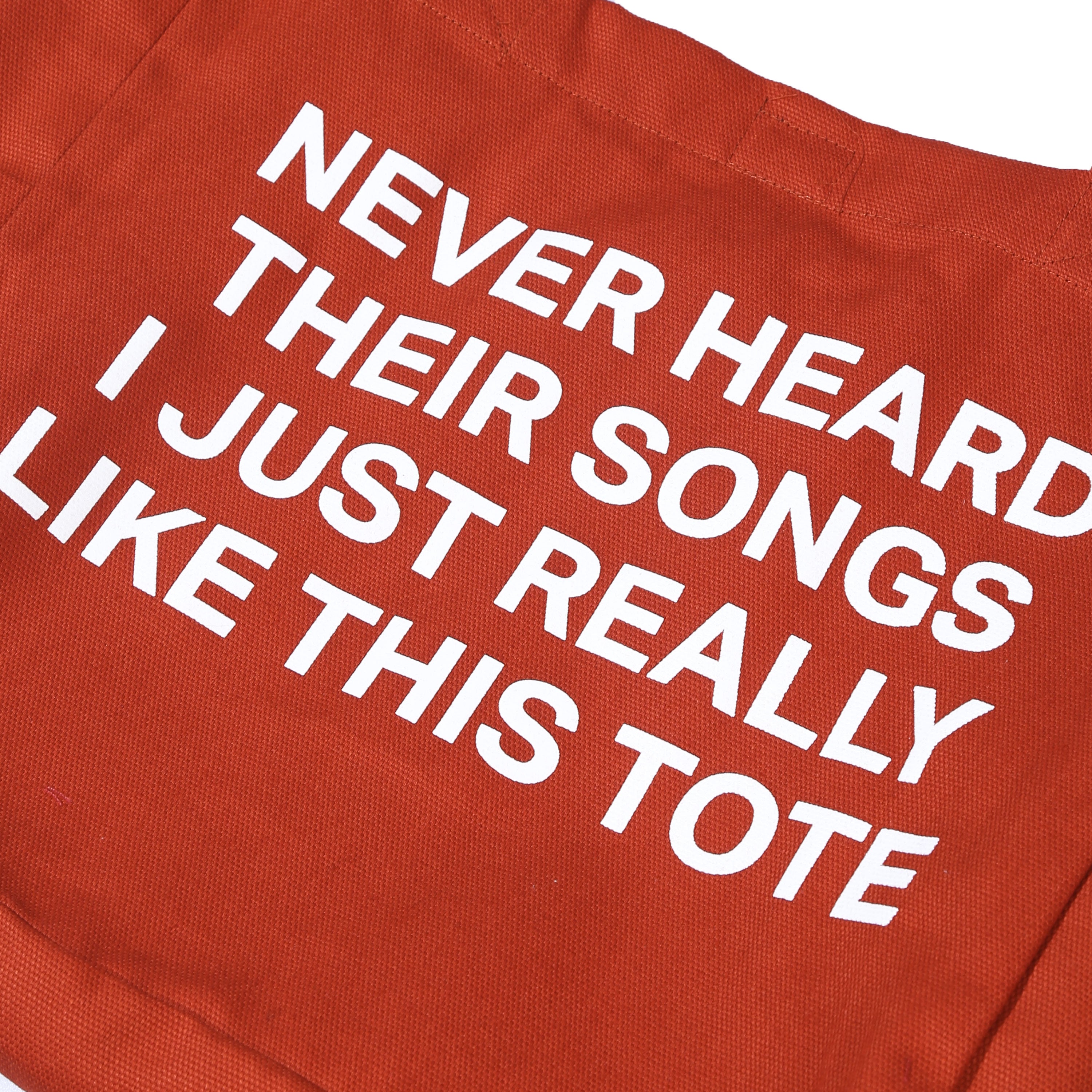 SDY - Never Heard - Totebag - Orange