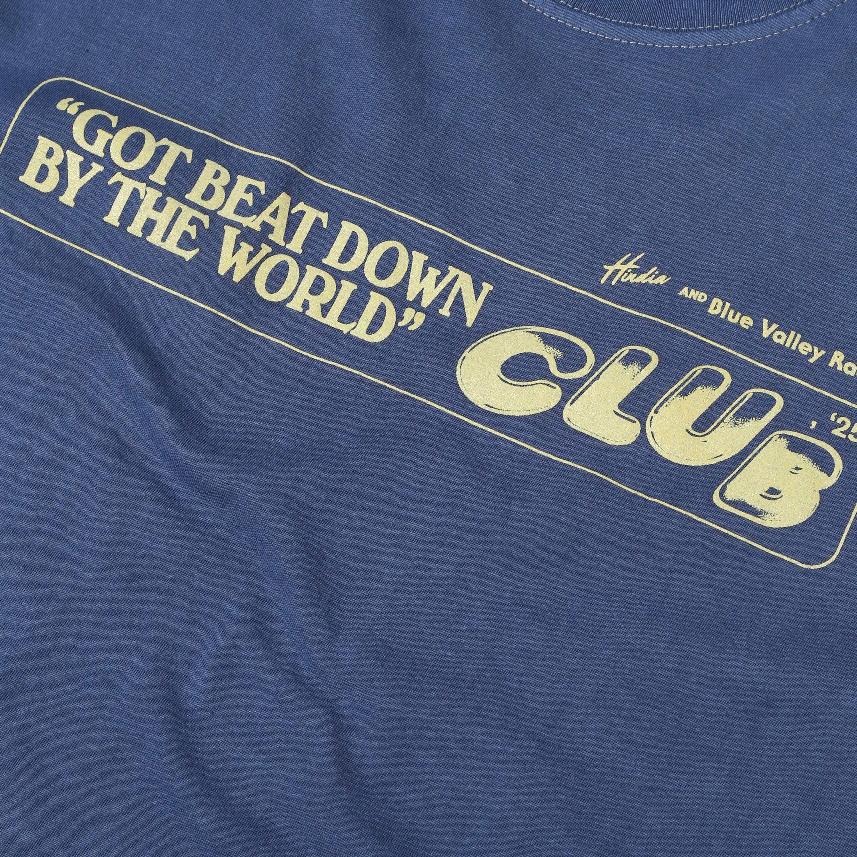 Hindia - Beat Down Club Pigment Dyed - T-shirt - Navy