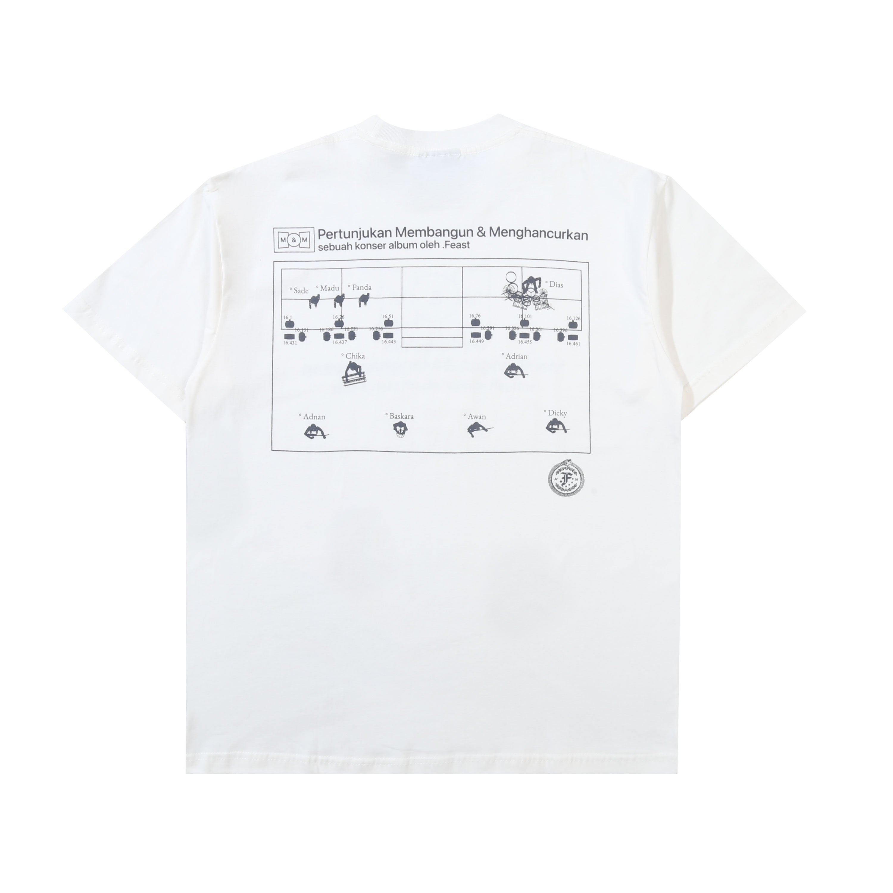 .Feast - Blocking - T-shirt - Broken White