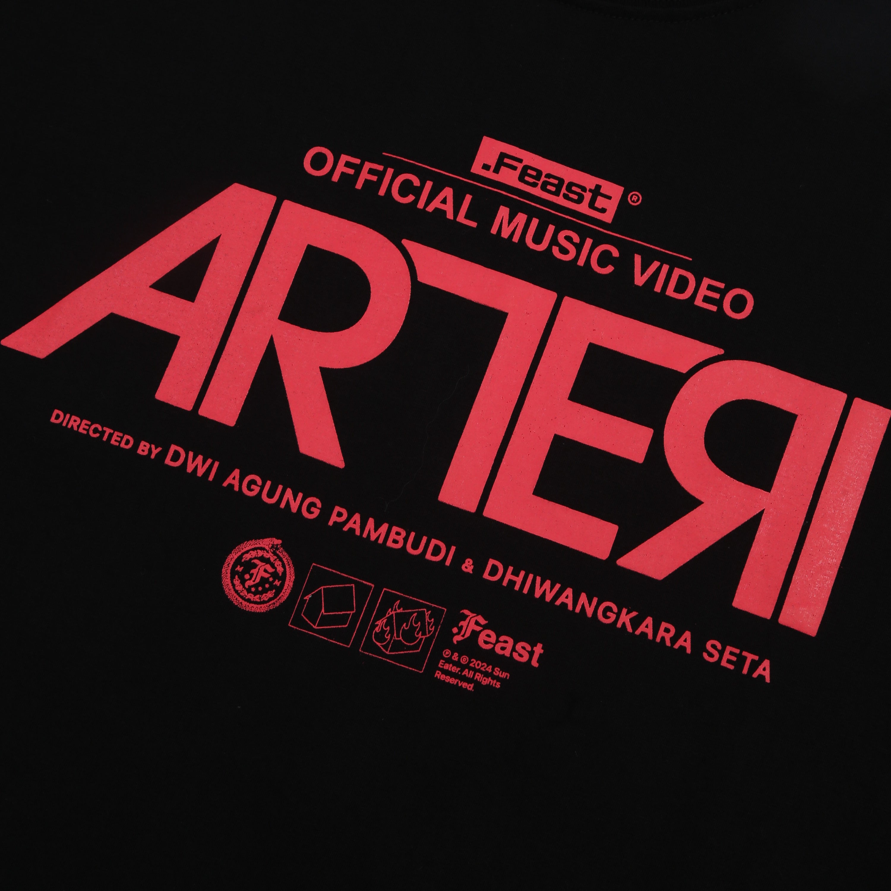 .Feast - Arteri MV - T-shirt - Black