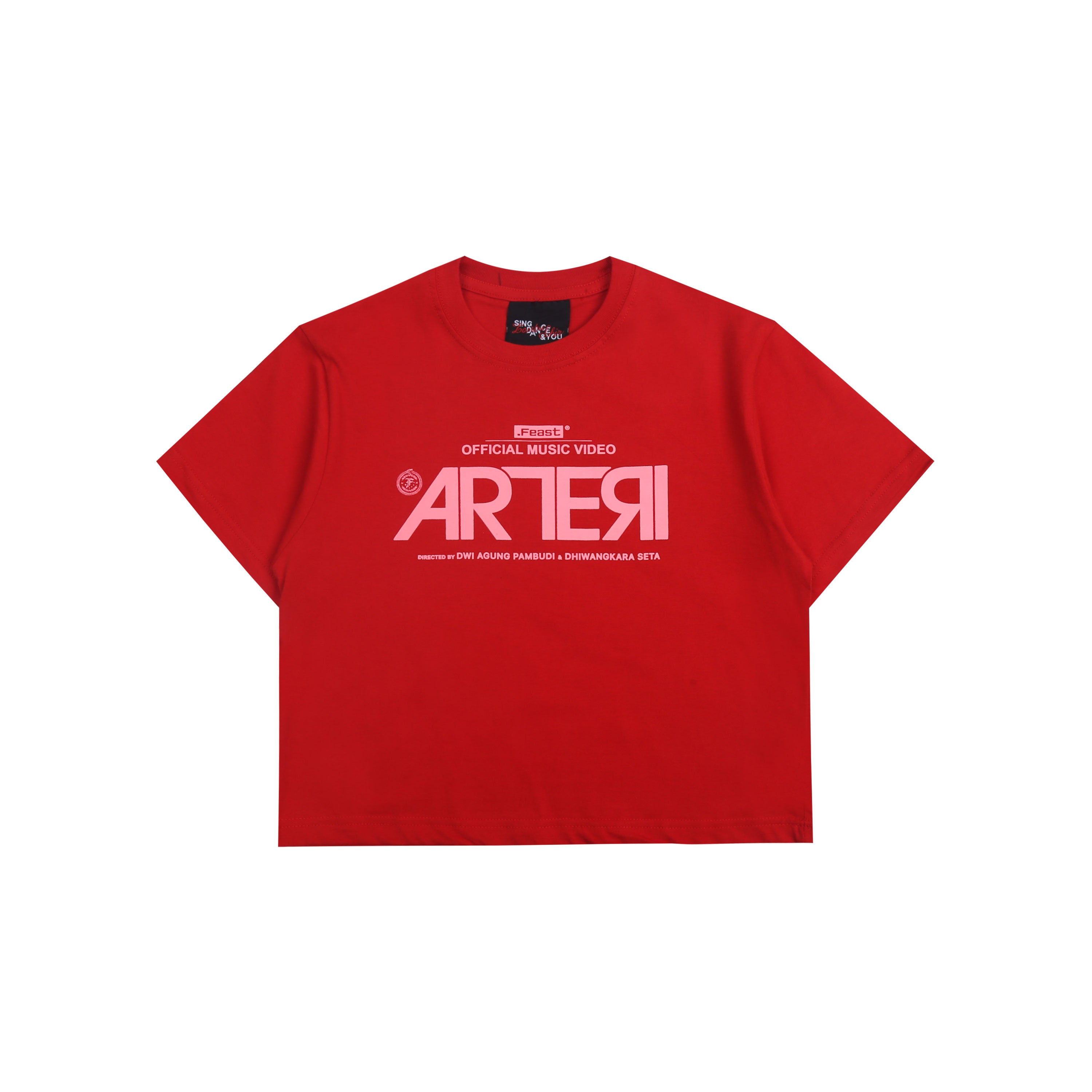 .Feast - Arteri MV - Baby Tee - Red