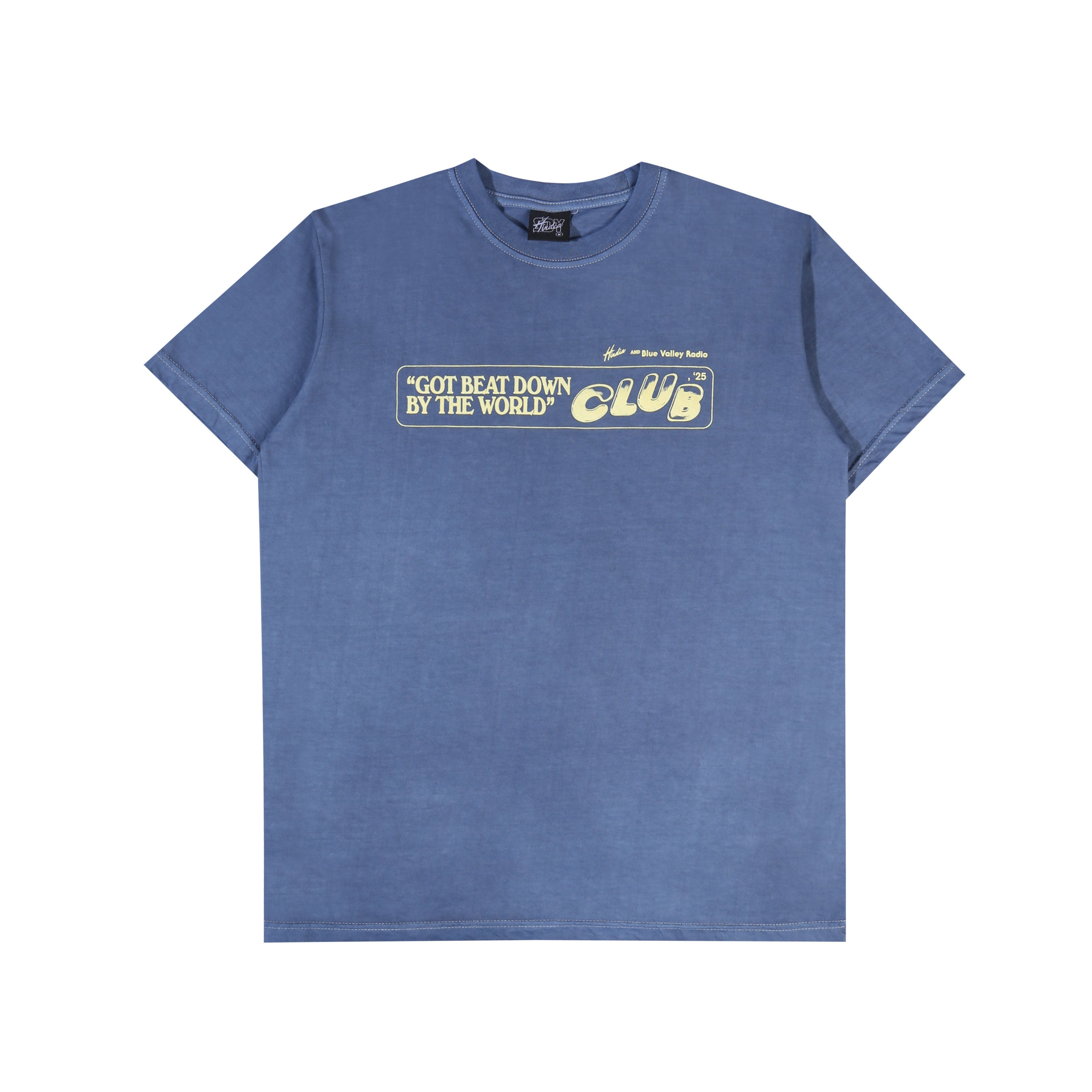 Hindia - Beat Down Club Pigment Dyed - T-shirt - Navy