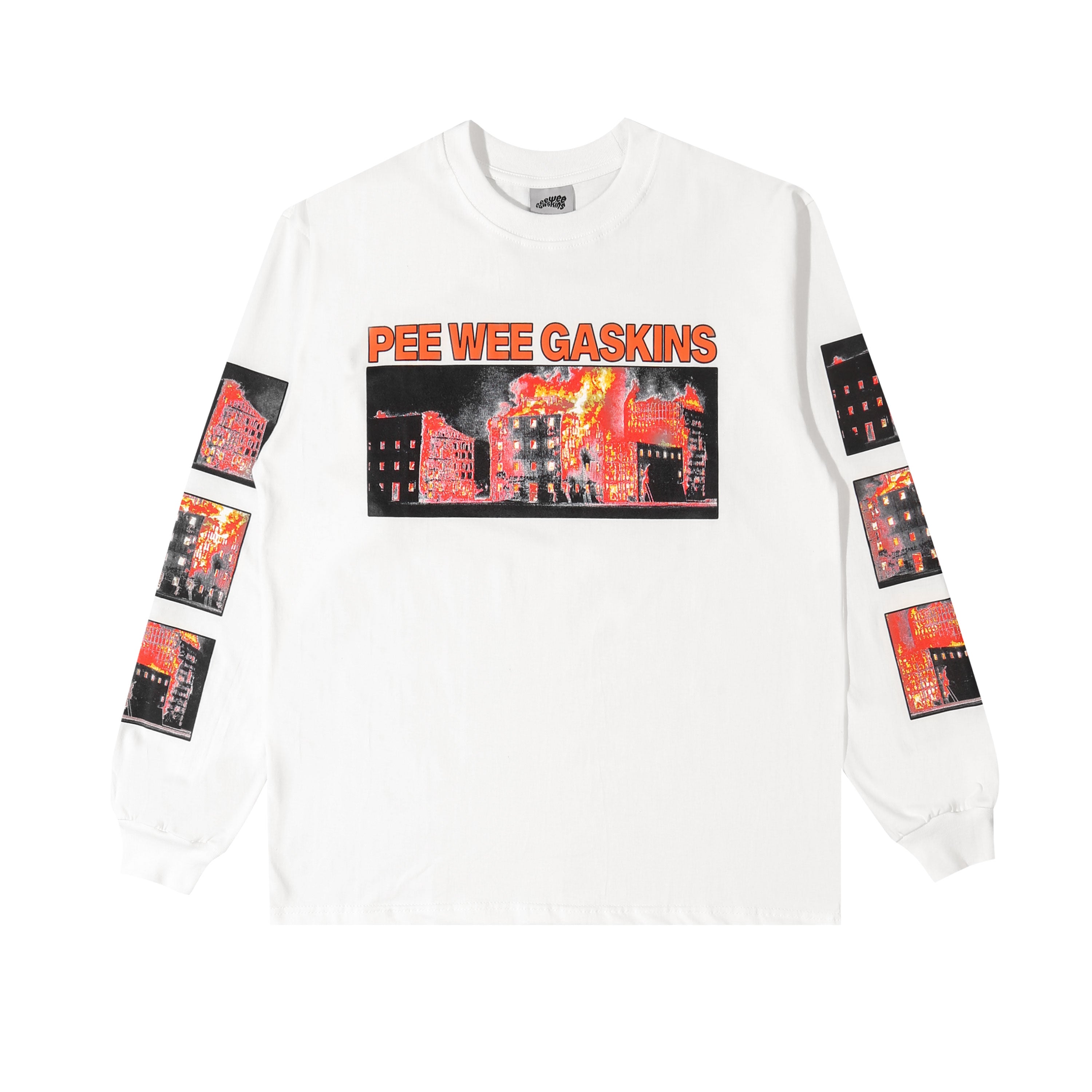 Pee Wee Gaskins - Combustion Longsleeve - T-shirt - White
