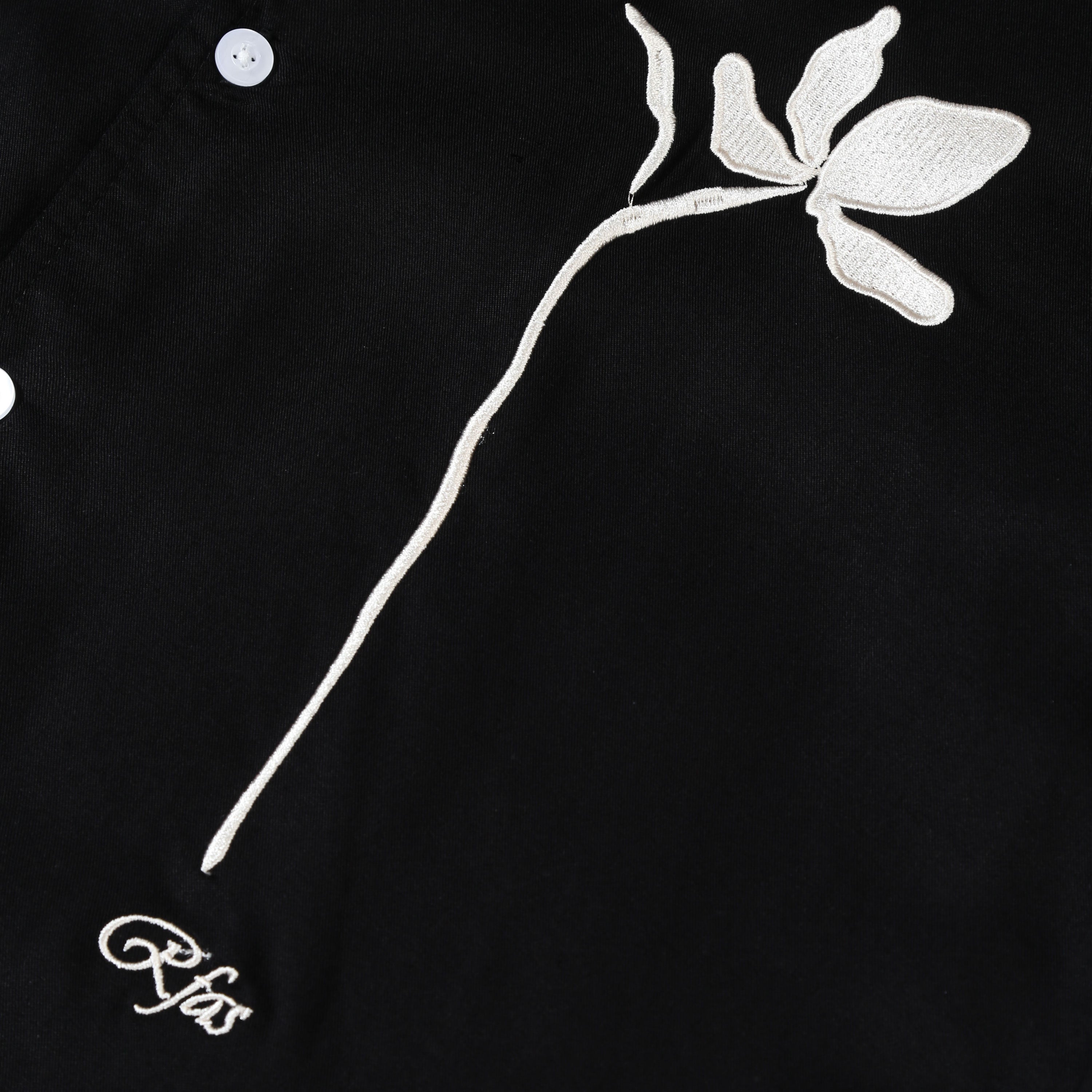RFAS - Petals - Short Sleeve Shirt - Black