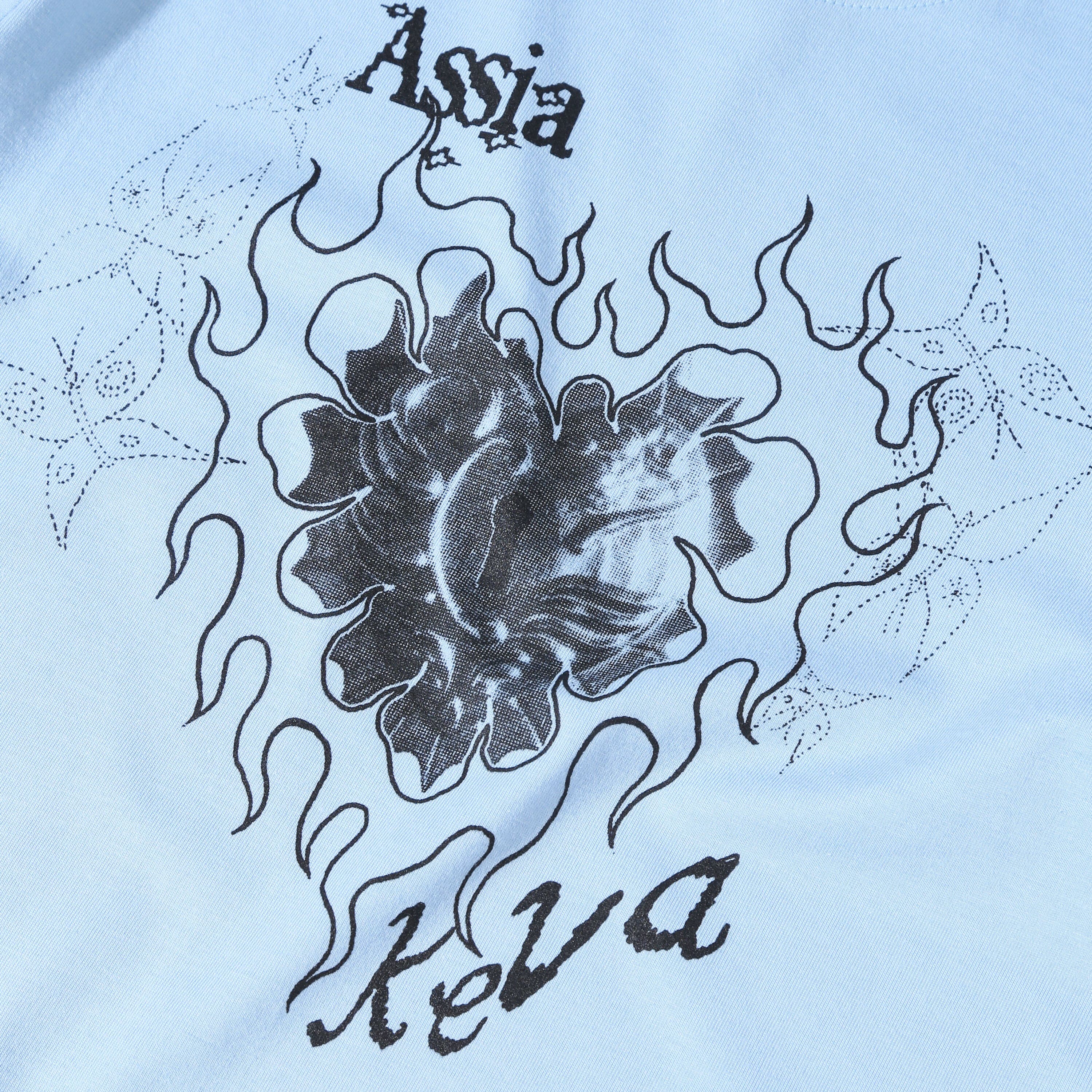 Assia Keva - Heartburn - Baby Tee - Blue