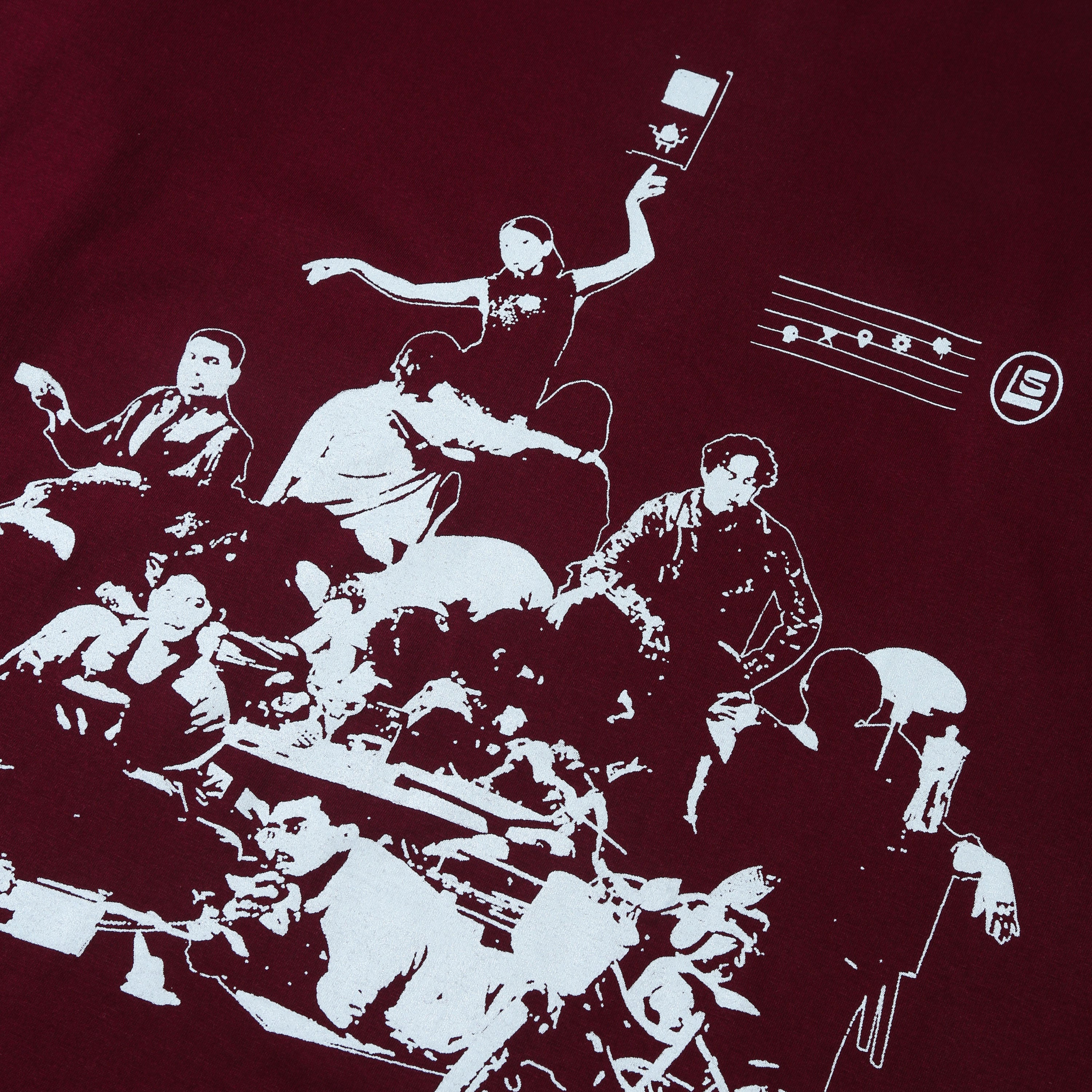 Lomba Sihir - Obrolan Jam 3 Pagi Longsleeve - T-shirt - Maroon