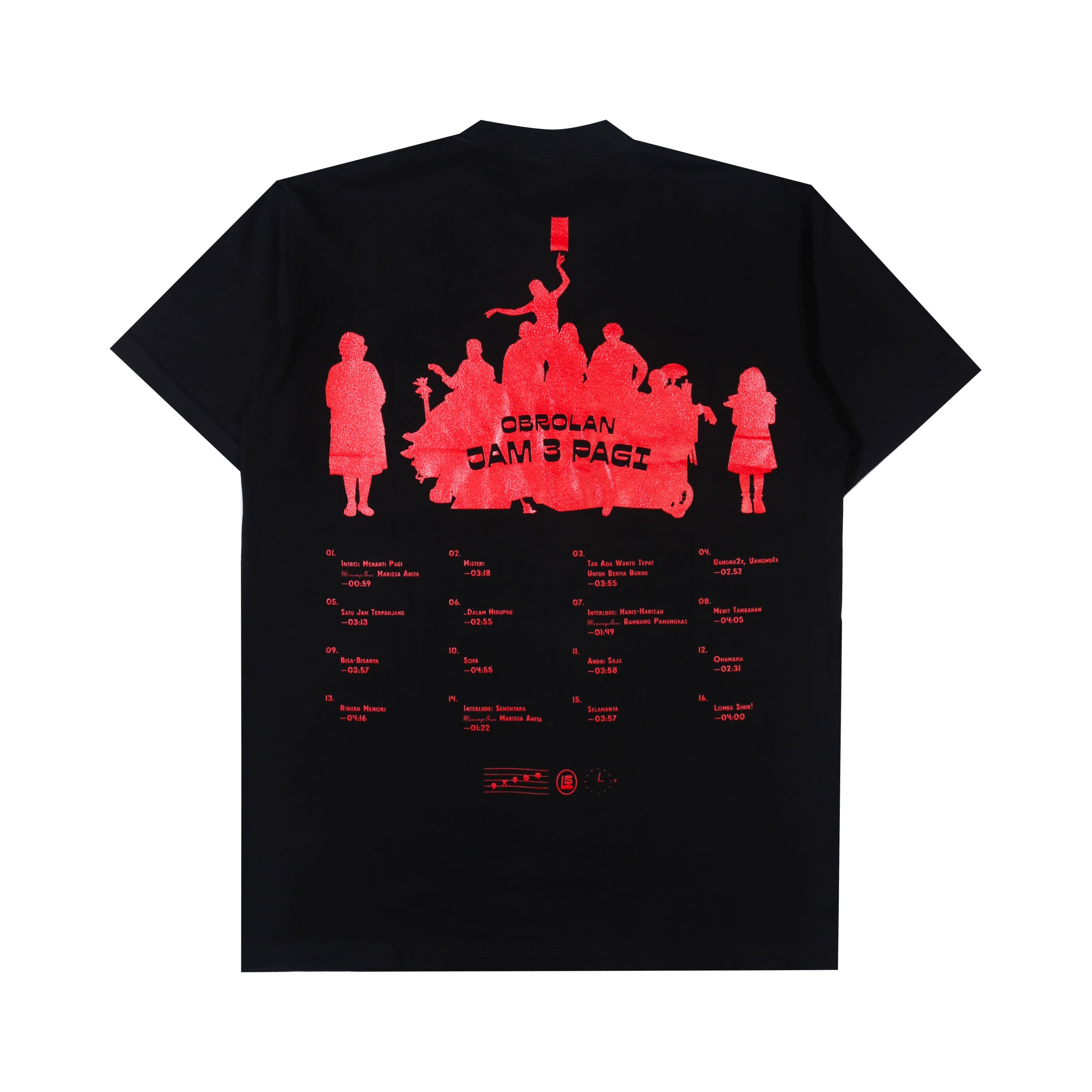 Lomba Sihir - Tracklist - T-shirt - Black