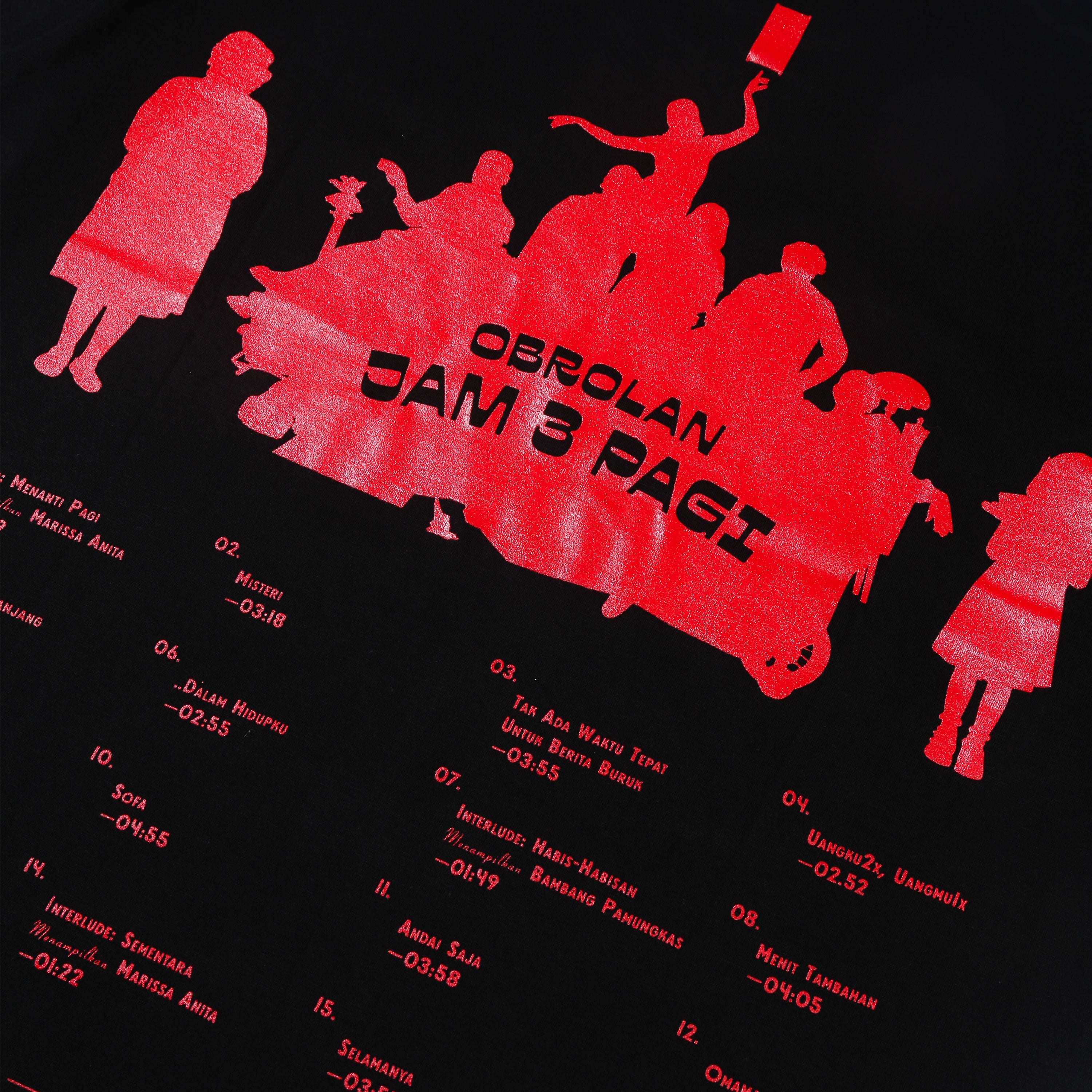 Lomba Sihir - Tracklist - T-shirt - Black