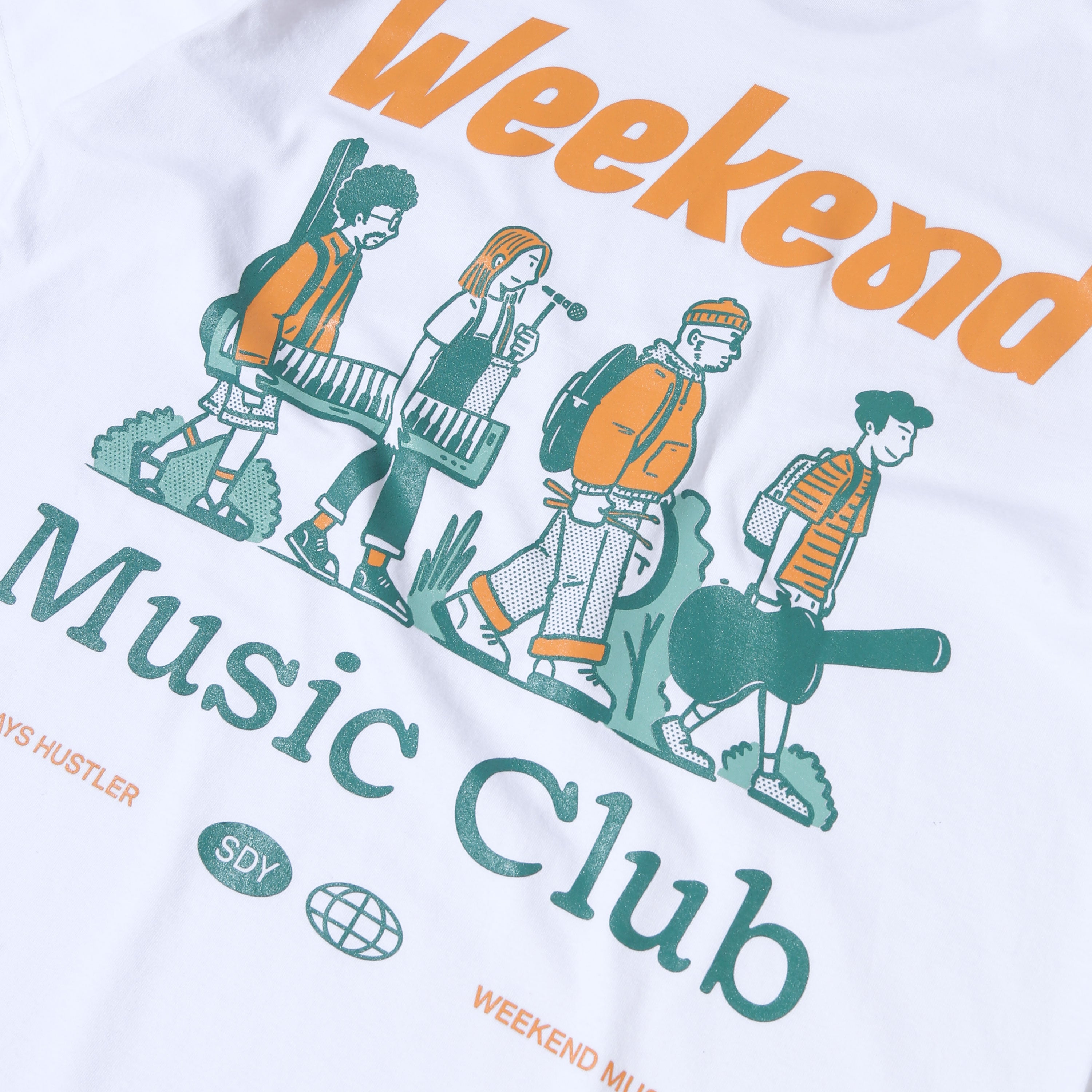 SDY - Weekend Music Club - T-Shirt - White