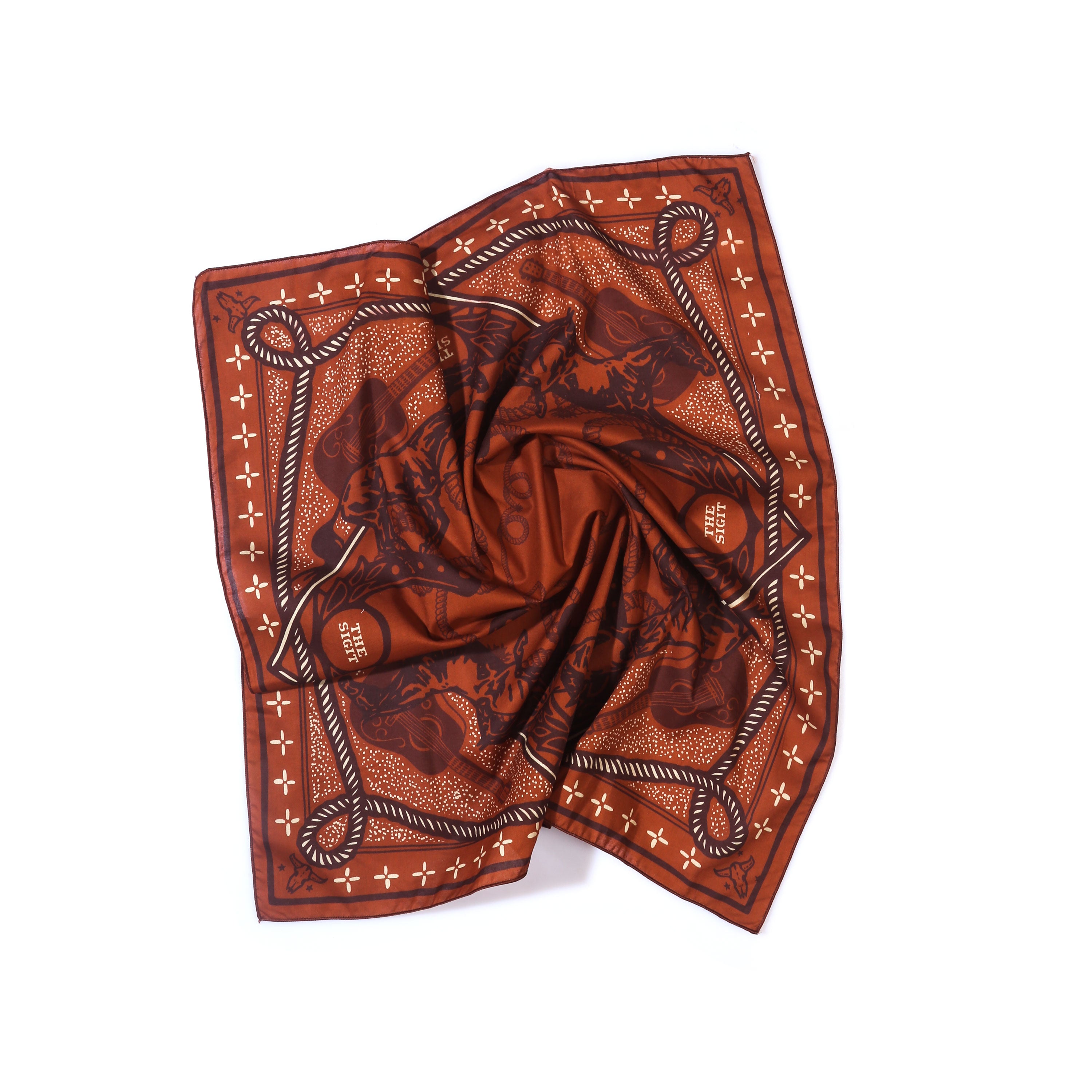 The Sigit - Horse - Scarf - Terracotta