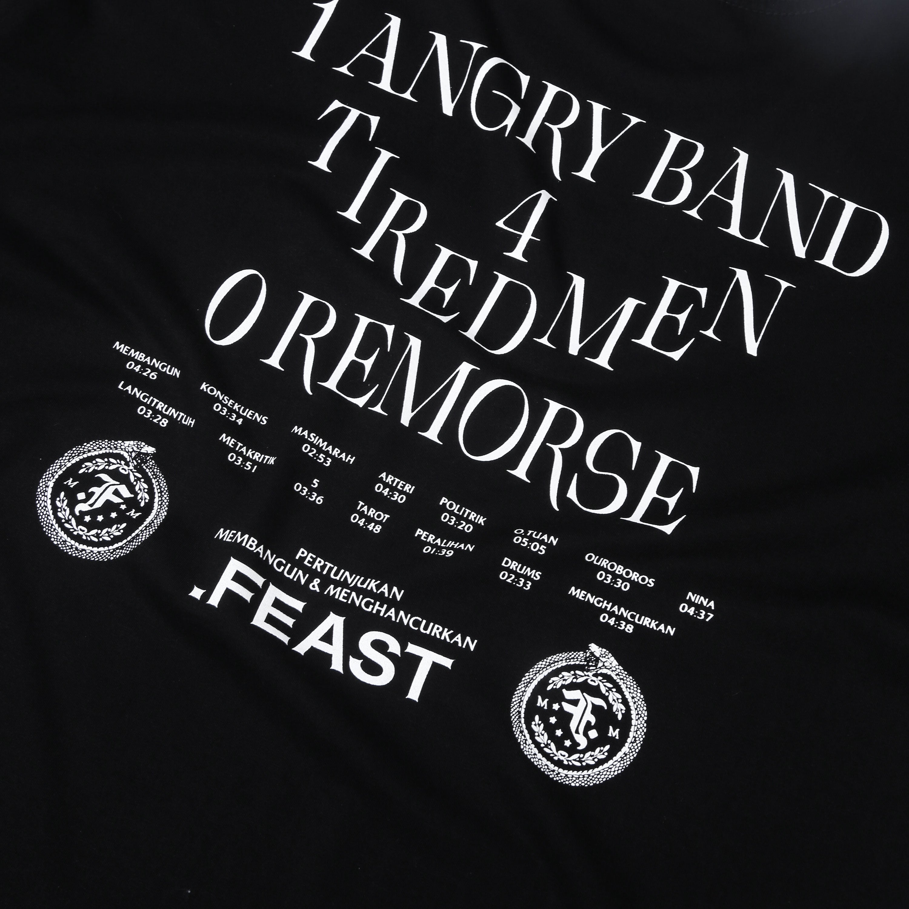 .Feast - Tracklist - T-shirt - Black