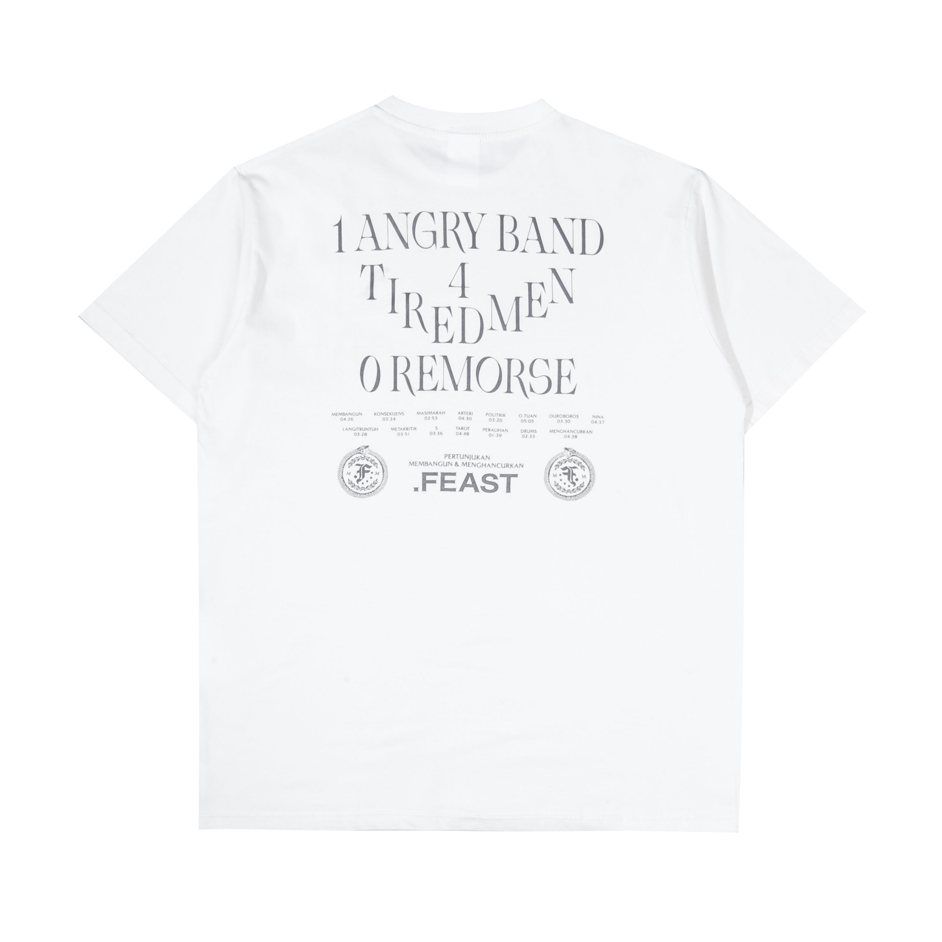 .Feast - Tracklist - T-shirt - White