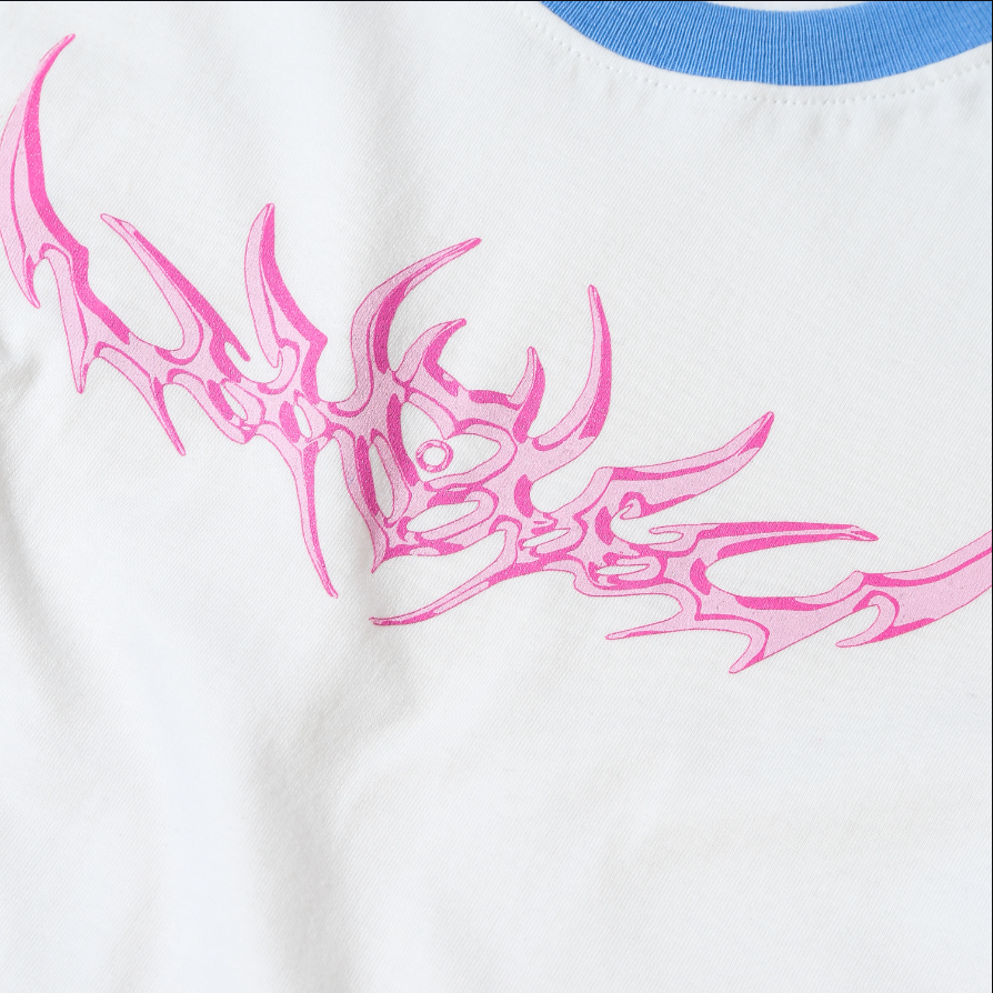 Hindia - Punk Heart - Baby Tee - White