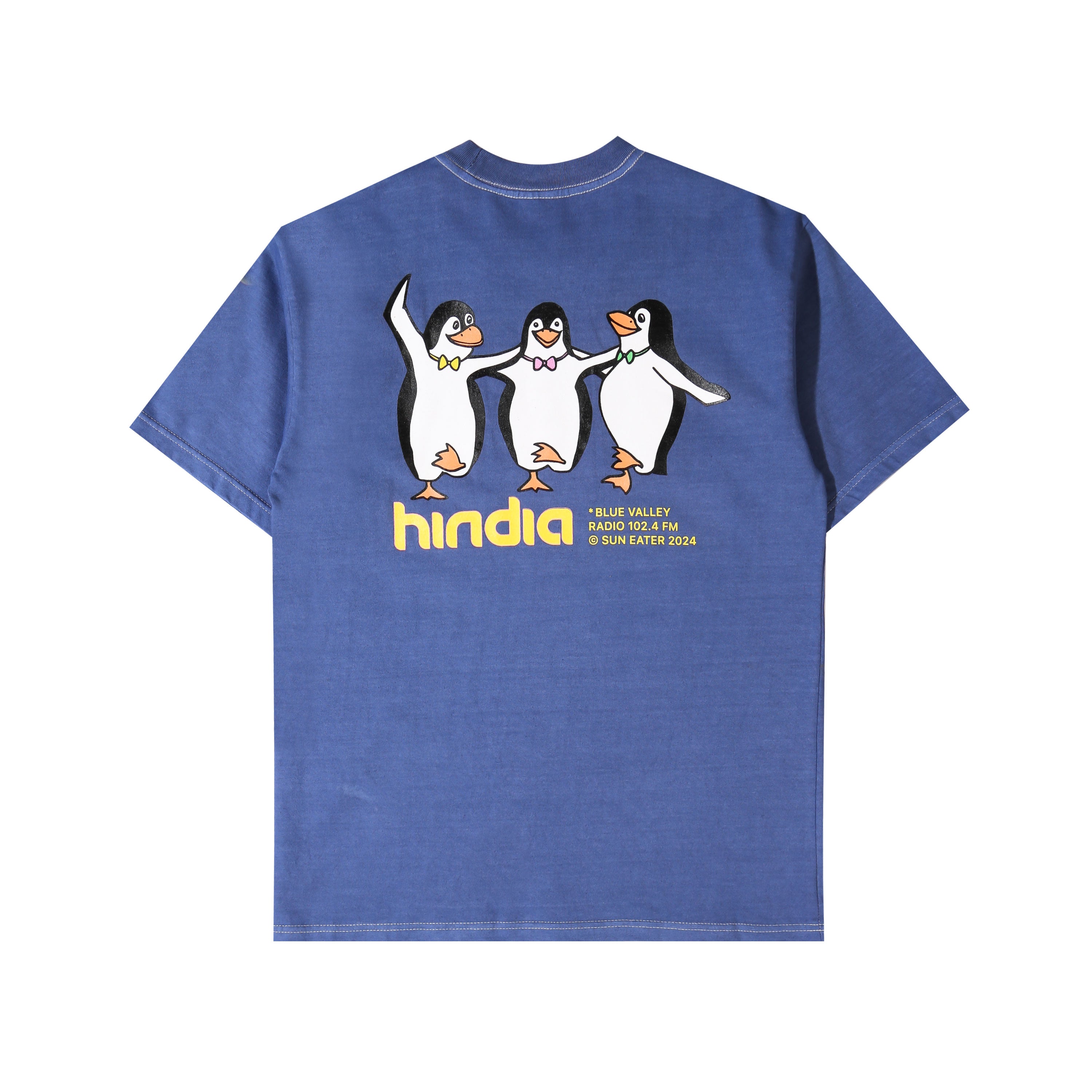 Hindia - Berdansalah Pigment Dyed - T-Shirt - Blue