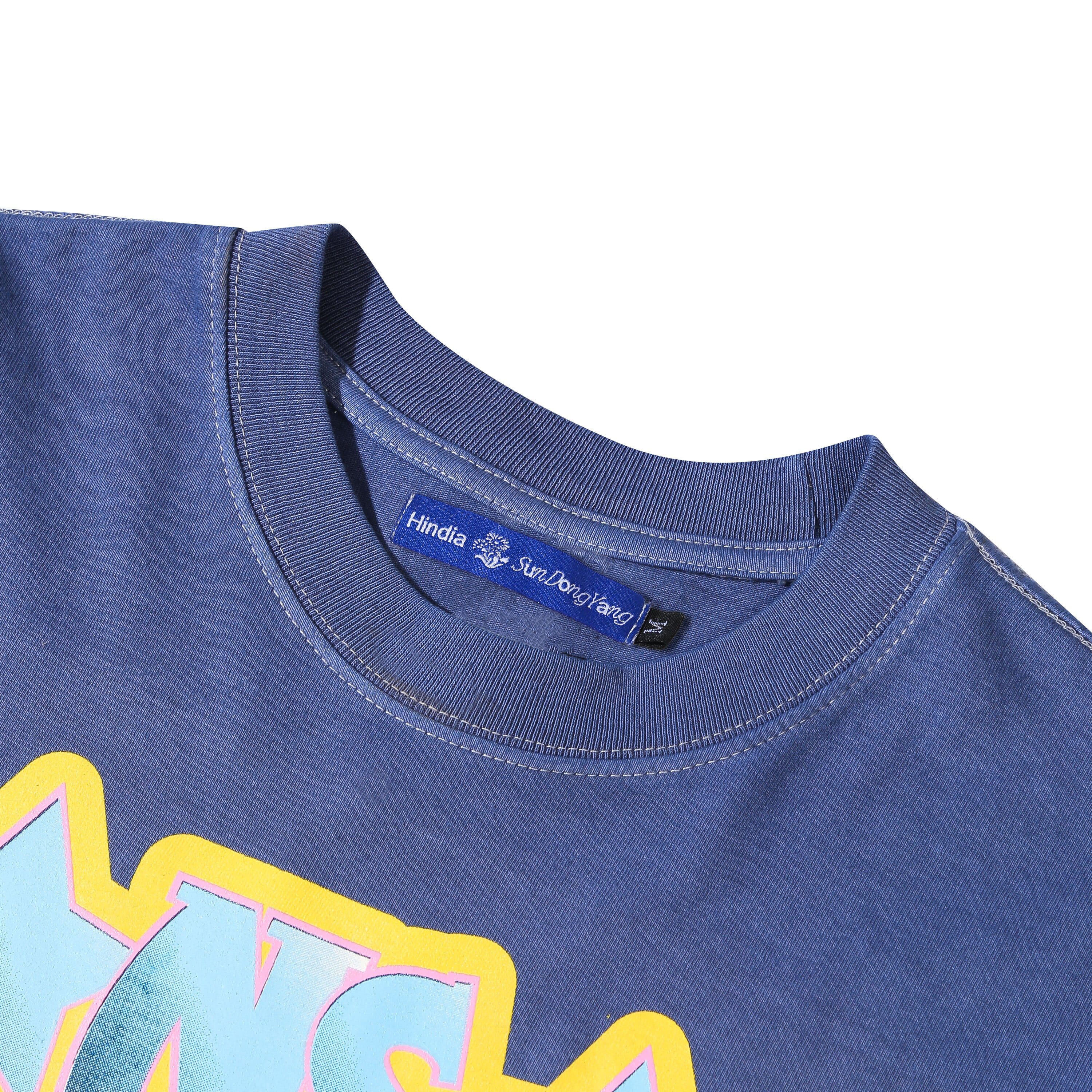 Hindia - Berdansalah Pigment Dyed - T-Shirt - Blue