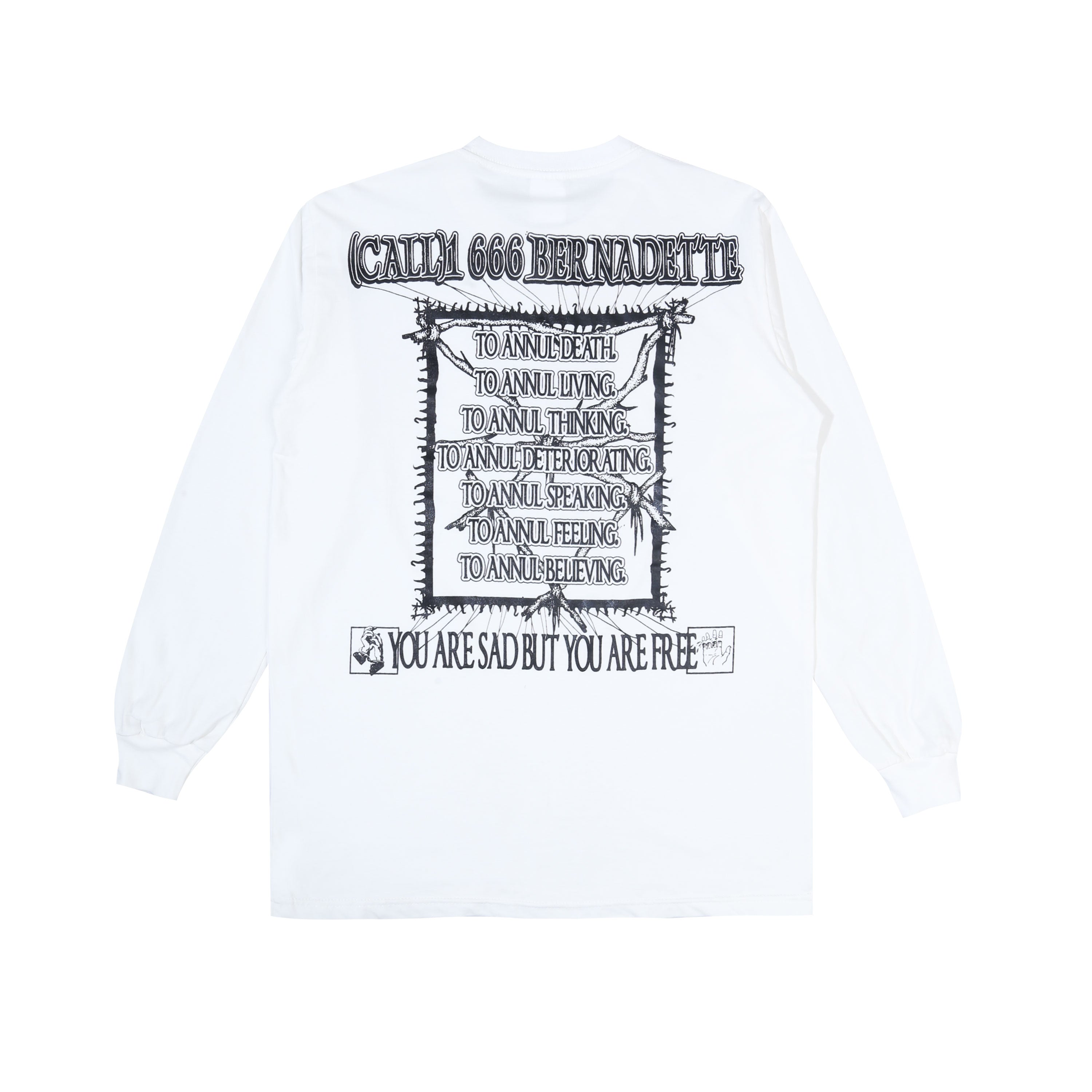 Denisa - Service Call Longsleeve - T-shirt - White