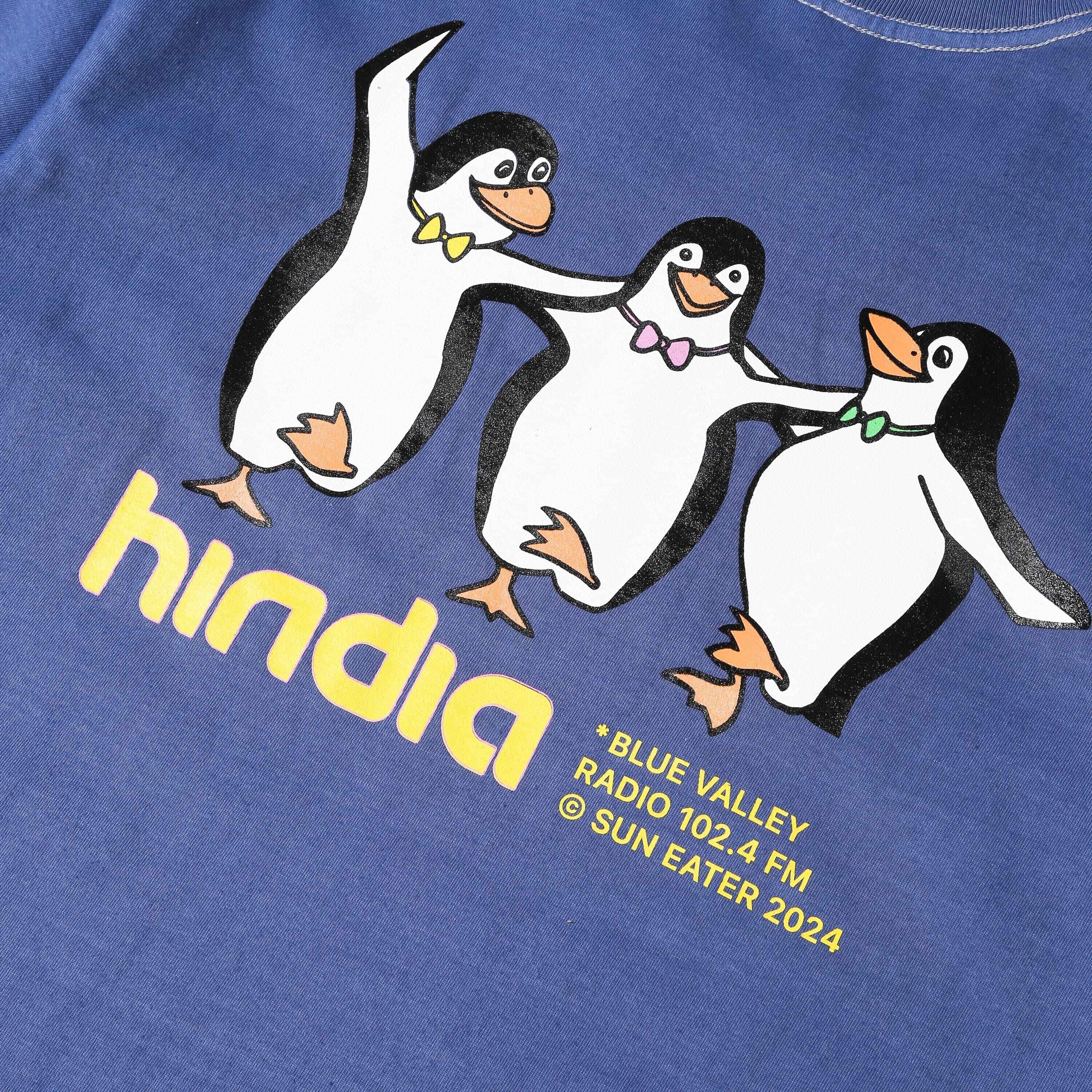 Hindia - Berdansalah Pigment Dyed - T-Shirt - Blue