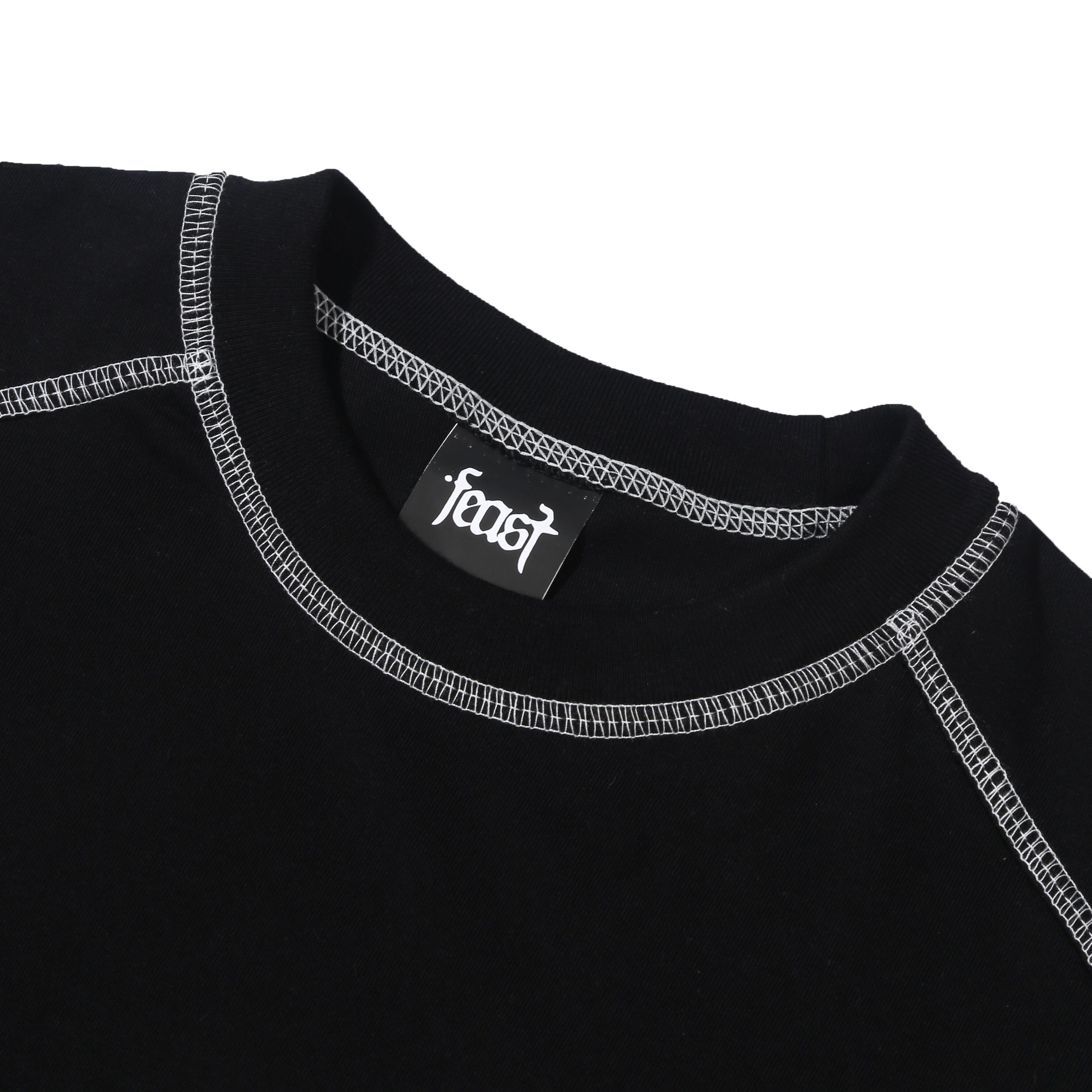 .Feast - Gajah Semut Manusia Longsleeve Crop - T-shirt - Black