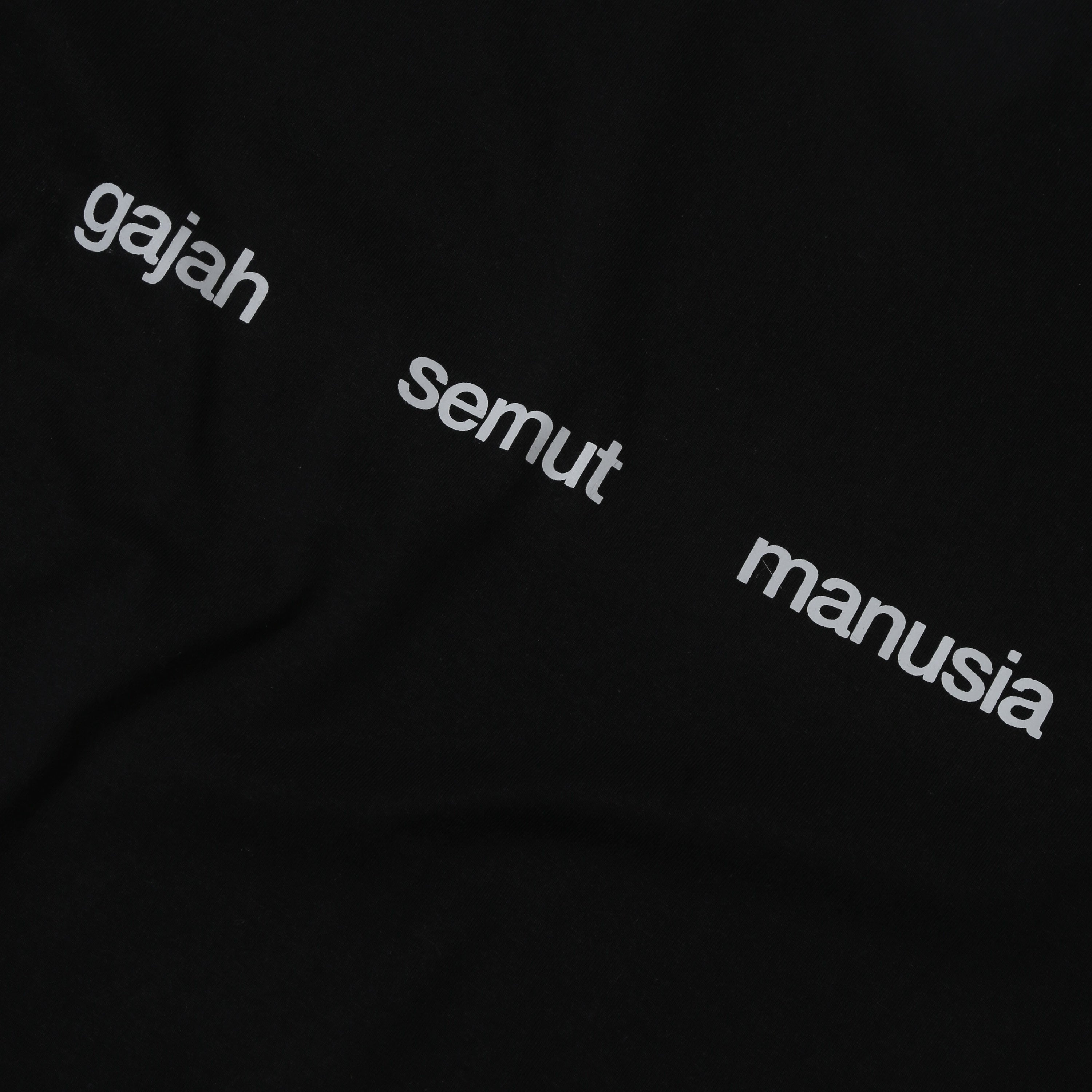 .Feast - Gajah Semut Manusia Longsleeve Crop - T-shirt - Black