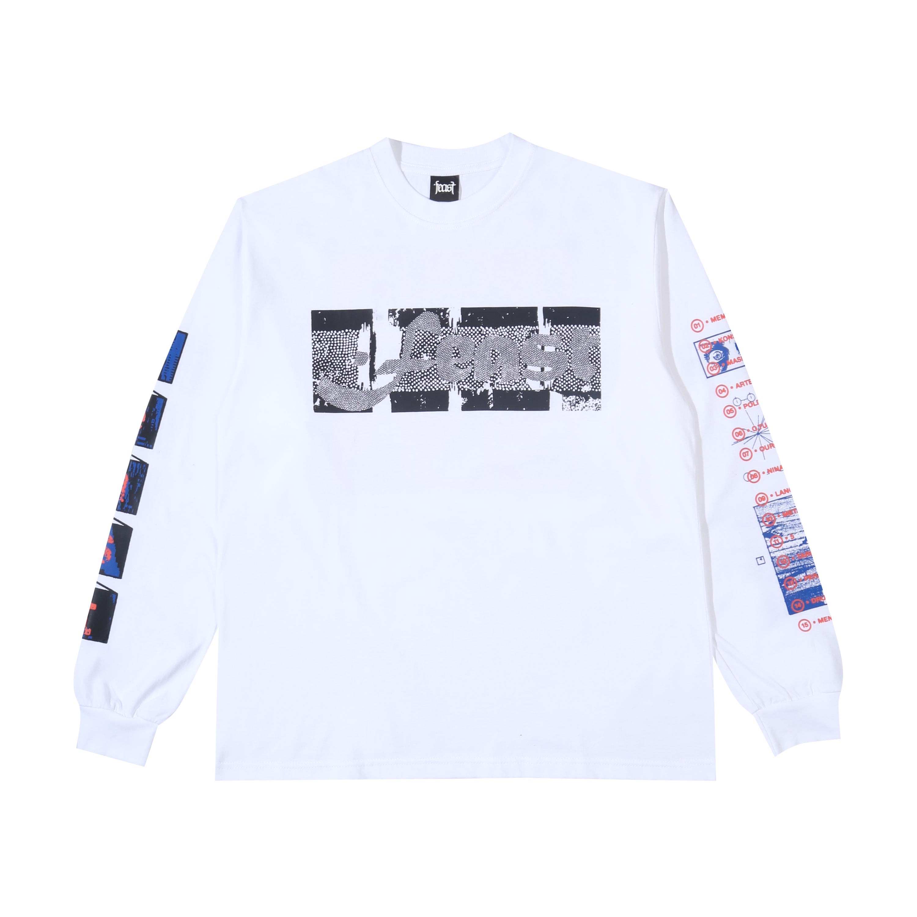 .Feast - Tracklist Longsleeve - T-shirt - White