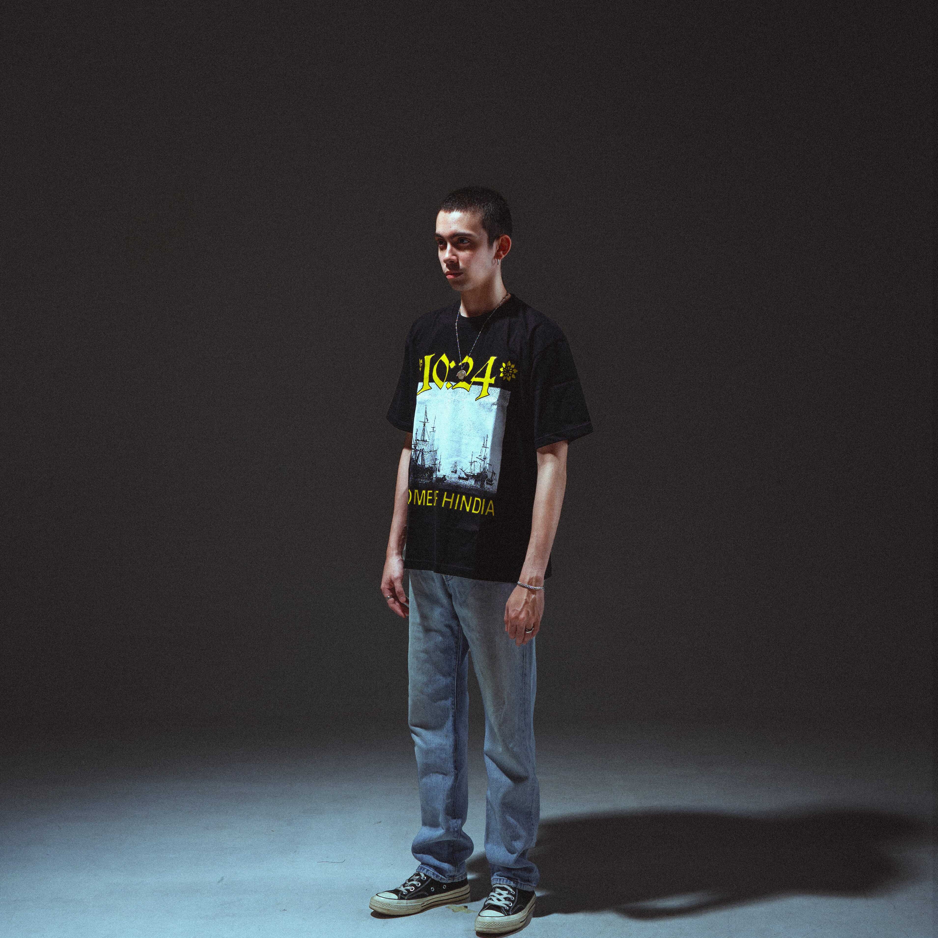 Hindia - 1024 - Boxy T-shirt - Black