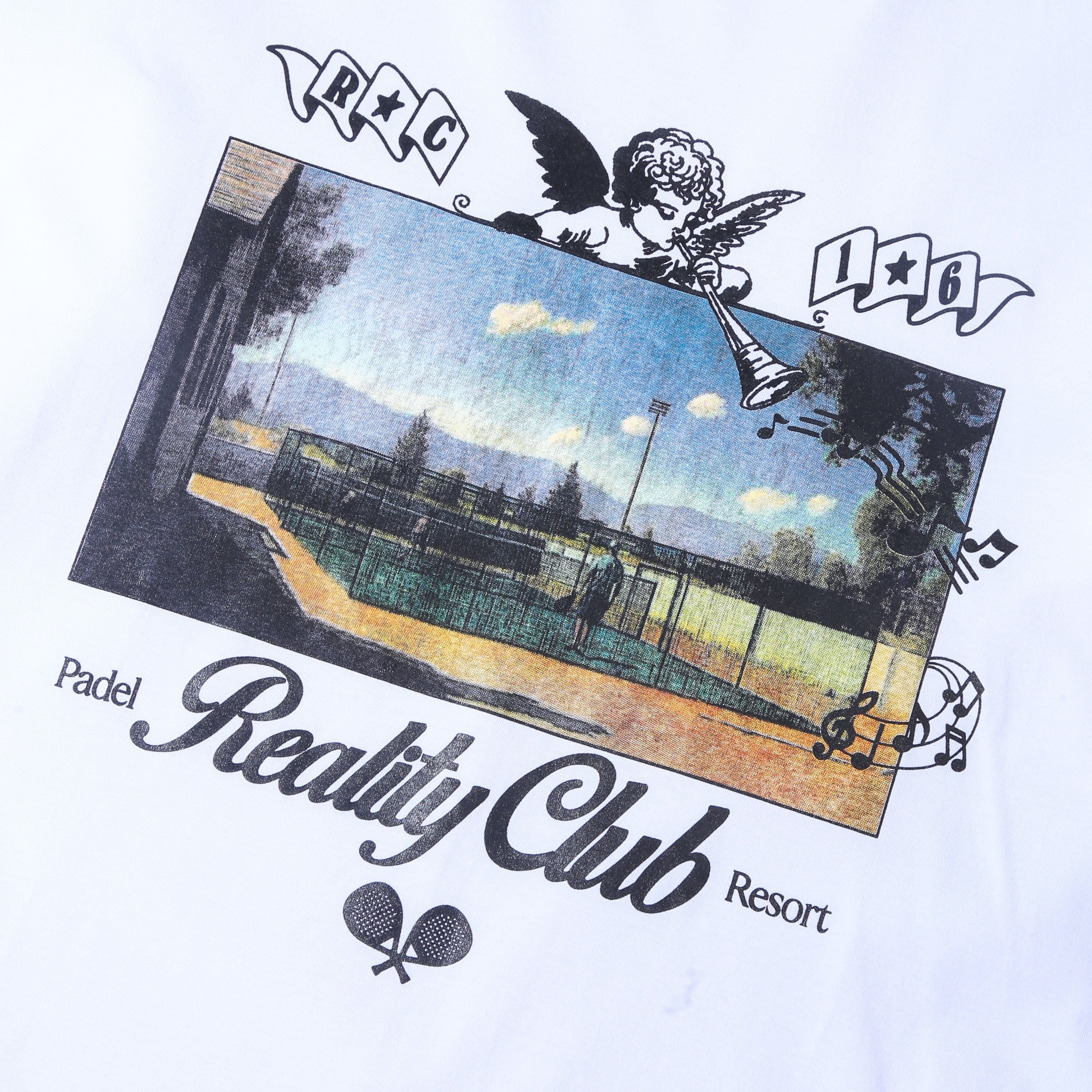 Reality Club - Padel Resort Longsleeve - T-shirt - White