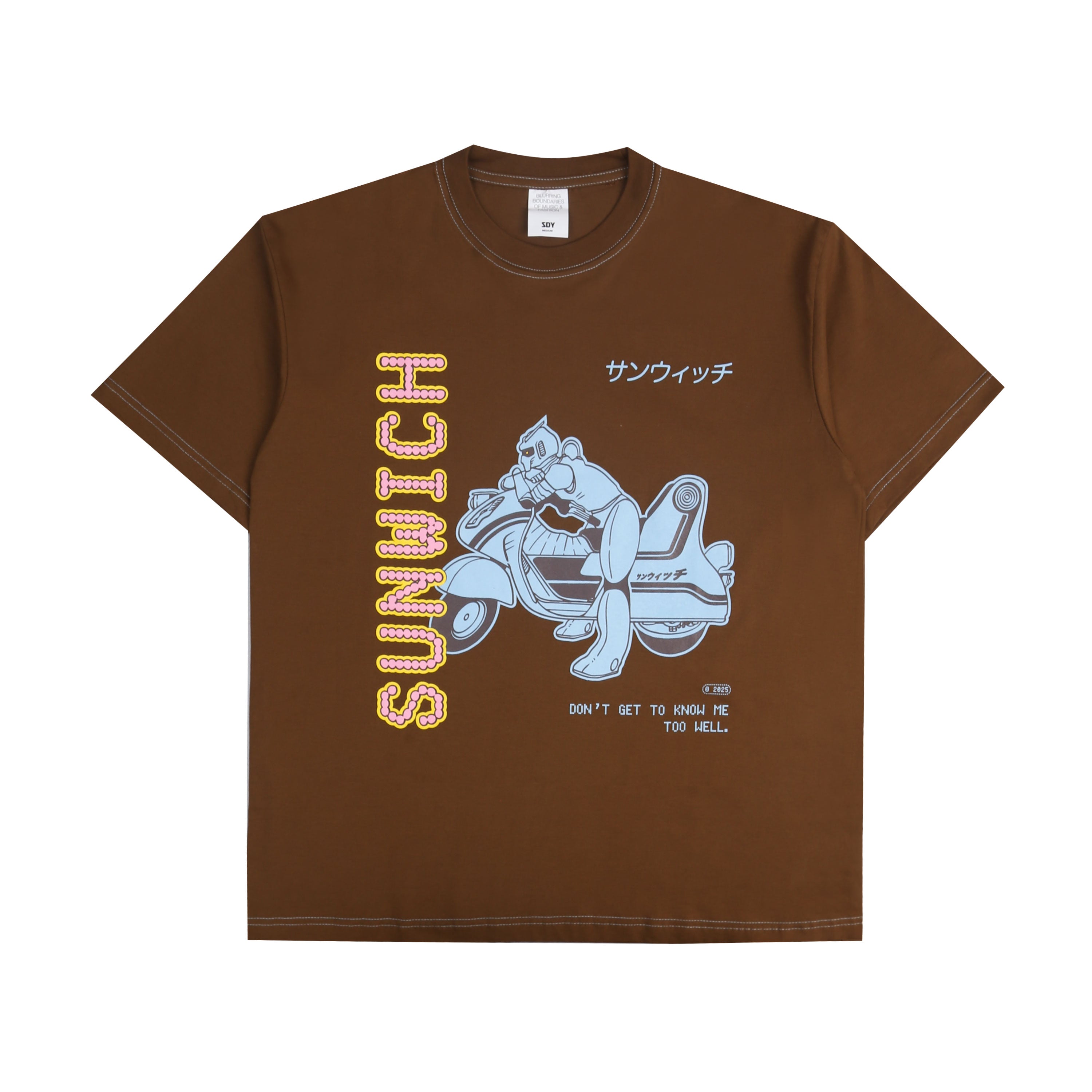 Sunwich - Ridebot - T-shirt - Brown