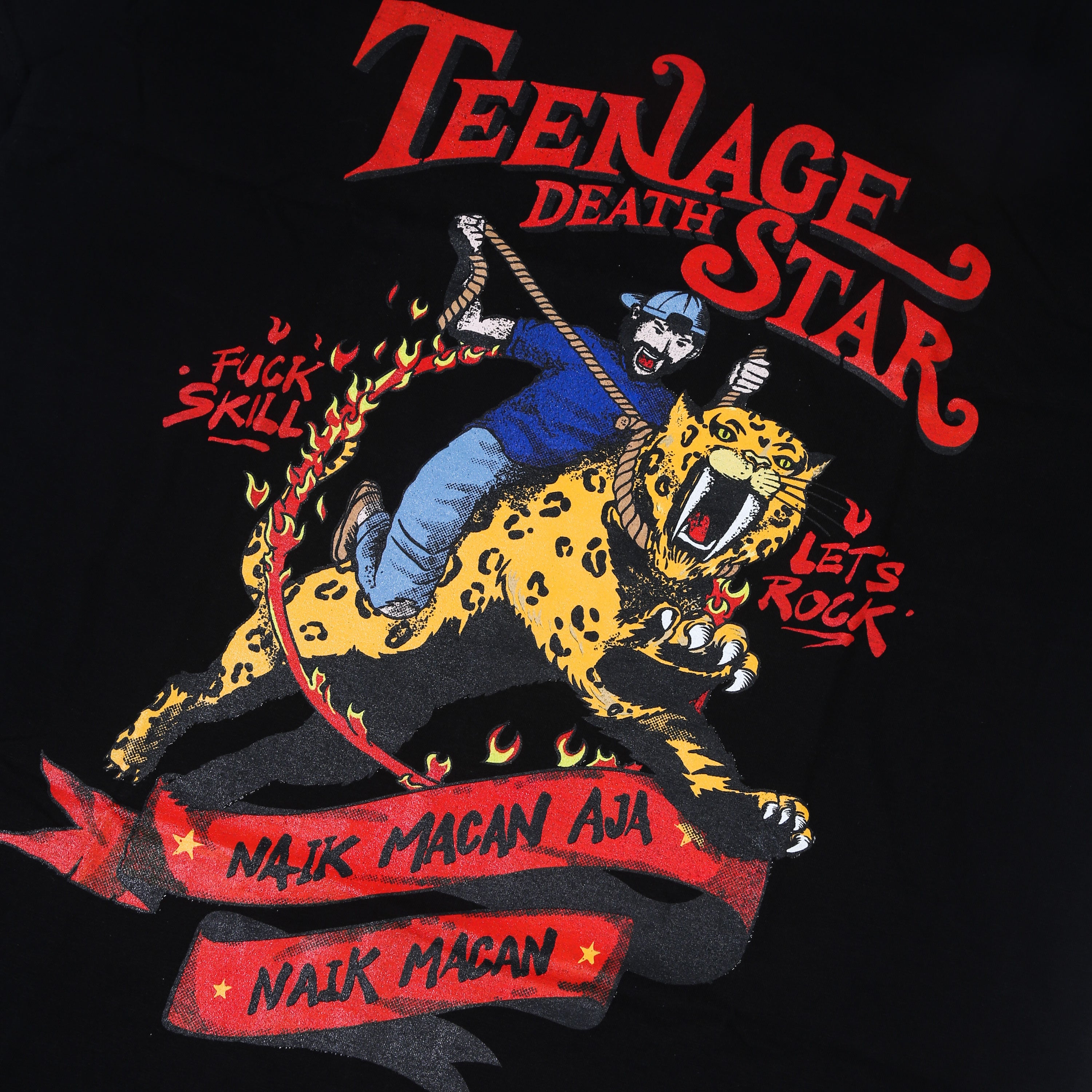 Teenage Death Star - Naik Macan Aja - T-shirt - Black
