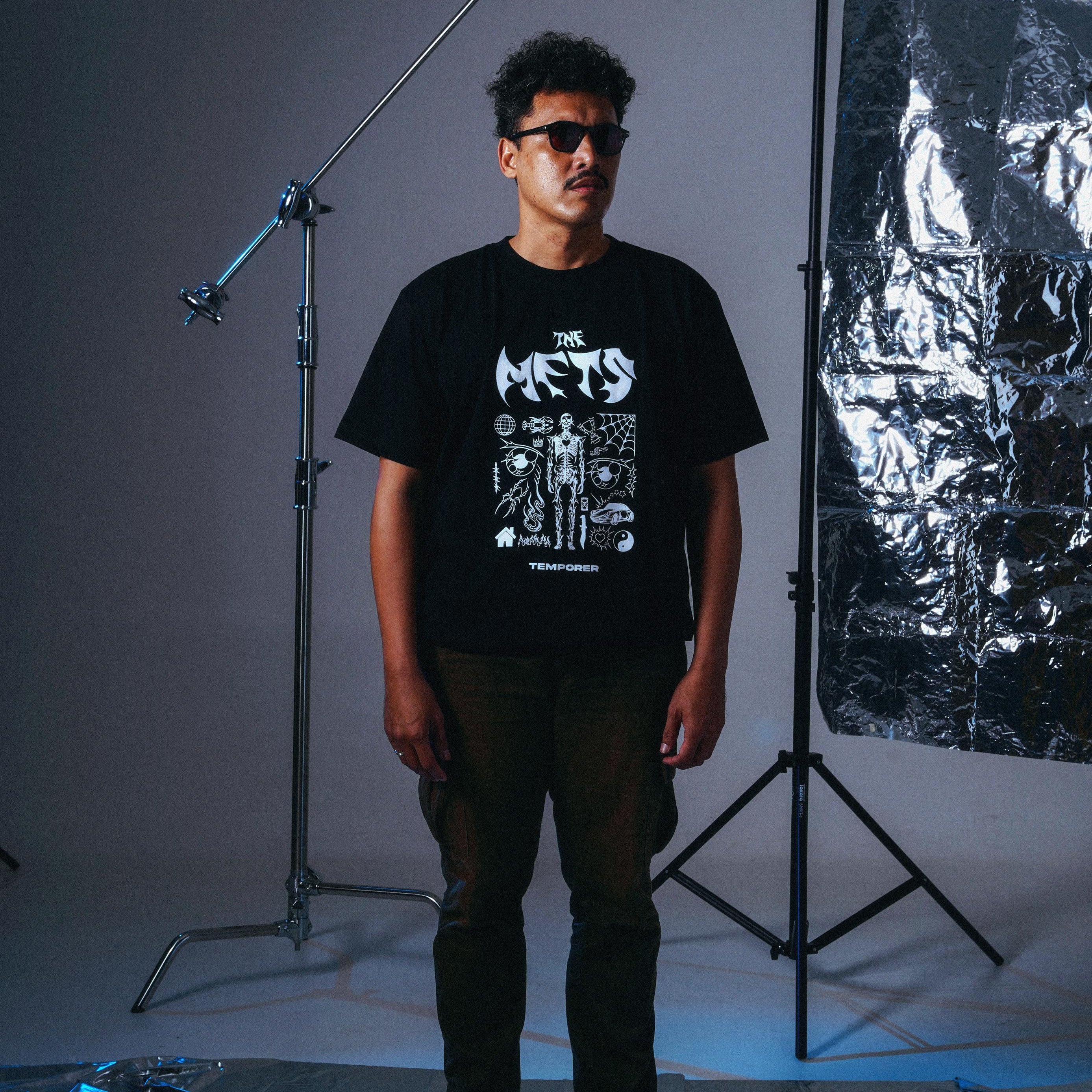 The Mets - Temporer - T-shirt - Black