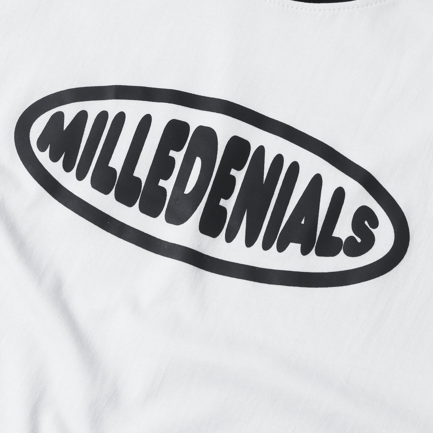 Milledenials - Logotype - Ringer T-shirt - White — size chart