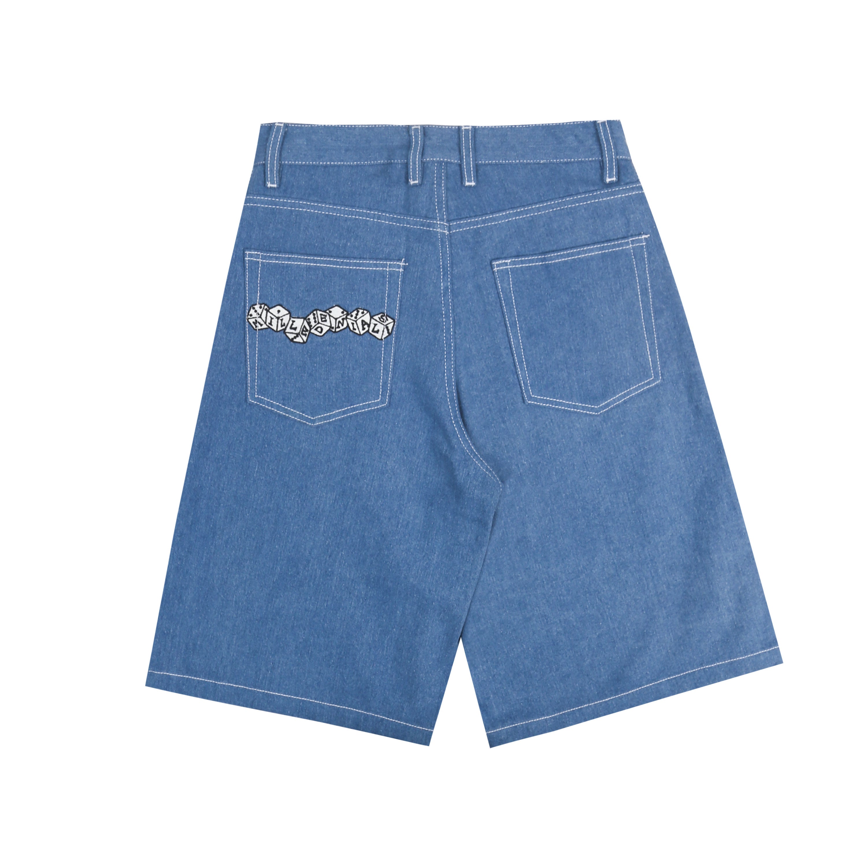 Milledenials - Loaded Dice - Jorts Jeans - Blue