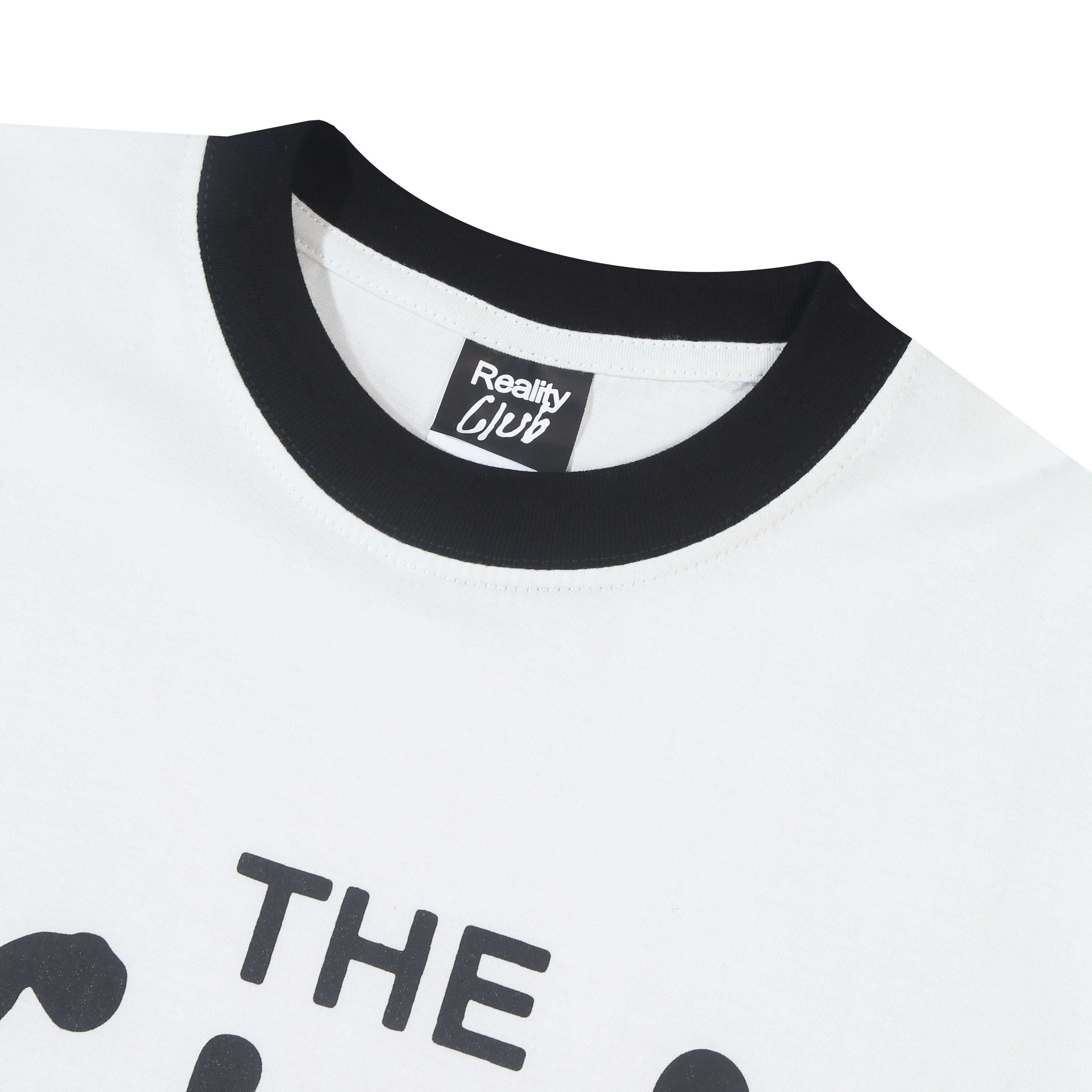 Reality Club - Logotype - Ringer T-shirt - White