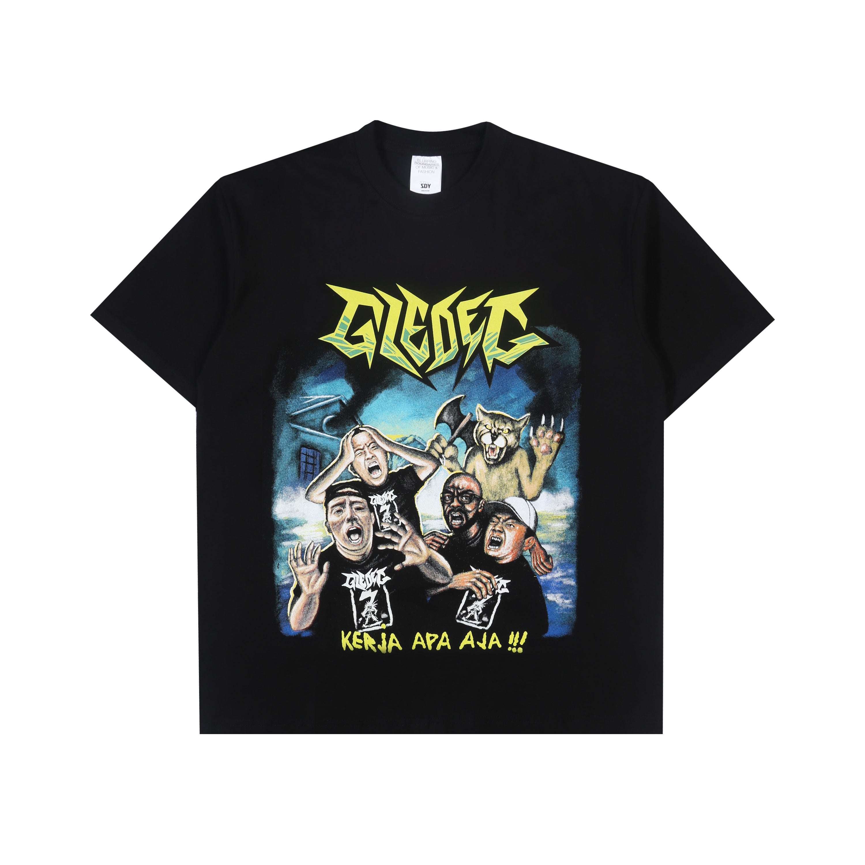 Gledeg - Kerja Apa Aja - T-shirt - Black