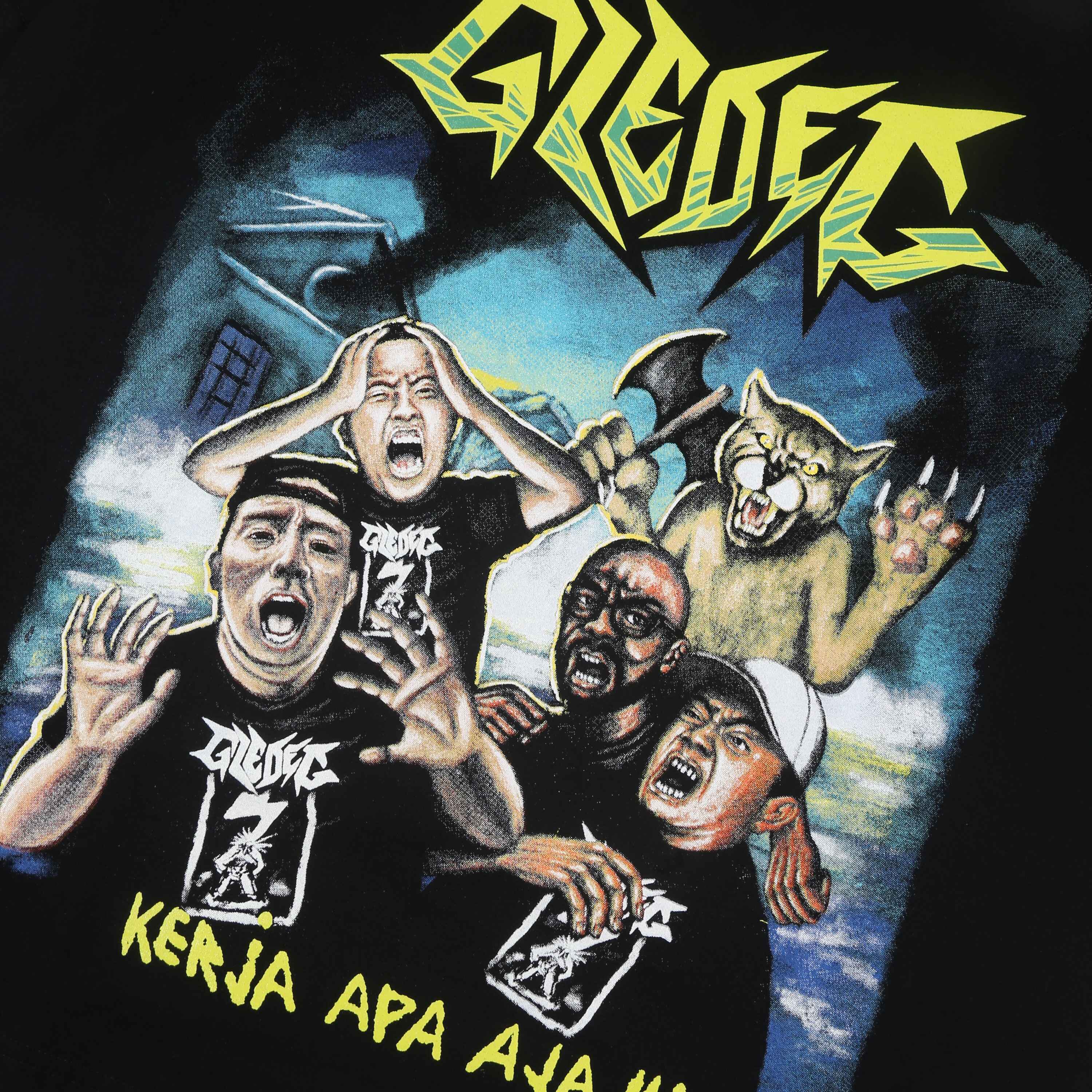 Gledeg - Kerja Apa Aja - T-shirt - Black