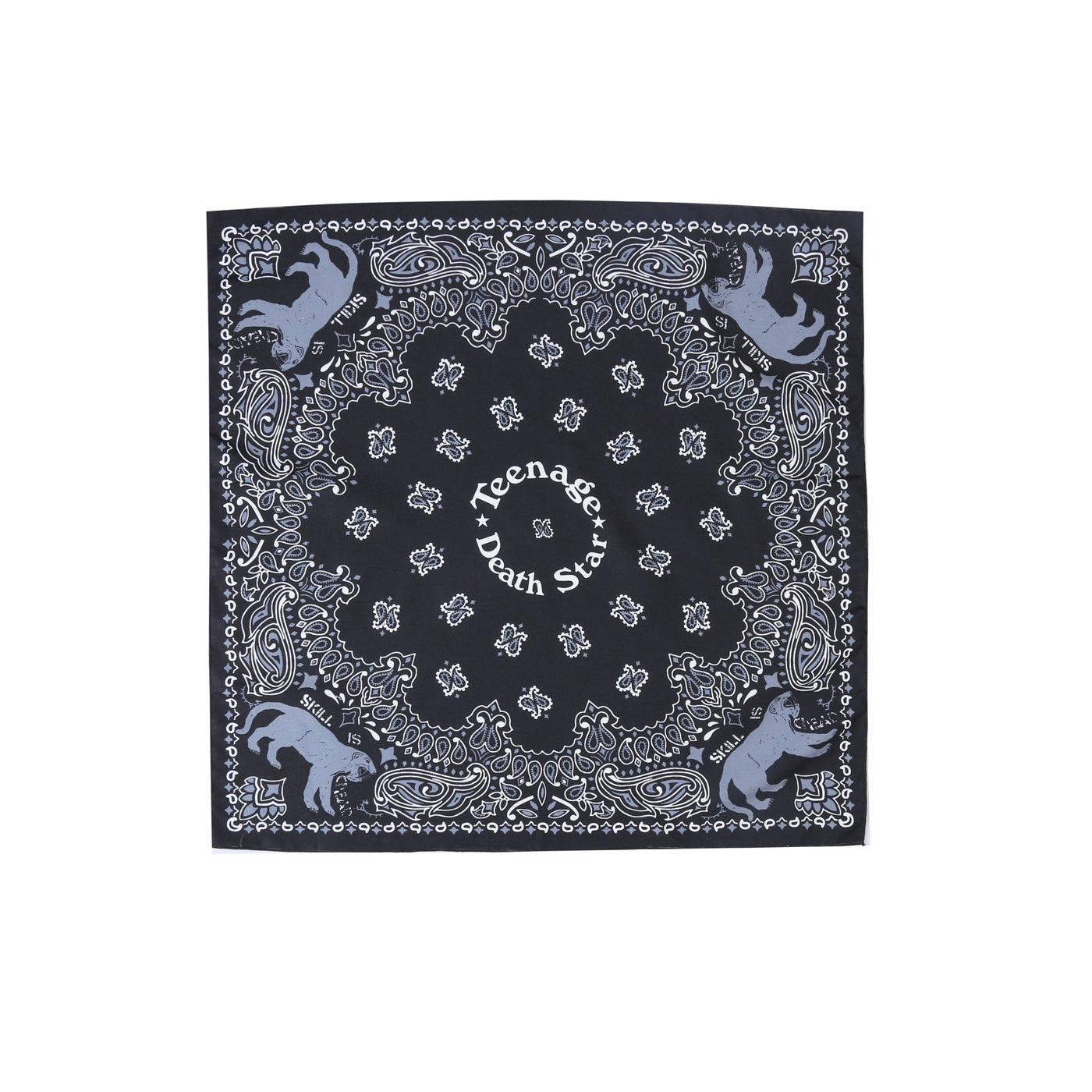 Teenage Death Star X Sun Eater - Skill is Dead - Bandana - Black — size chart