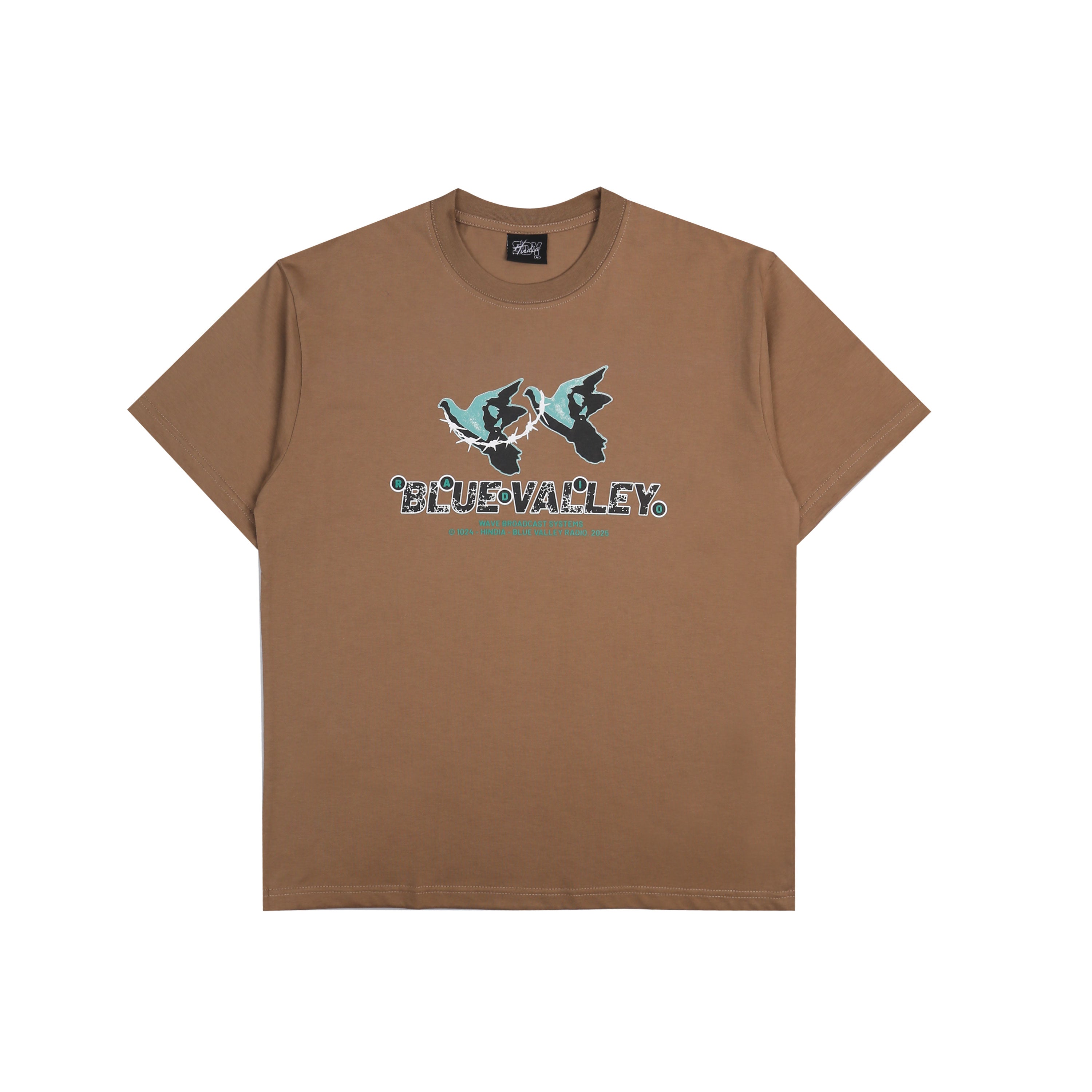 Hindia - Blue Valley Radio - T-shirt - Brown