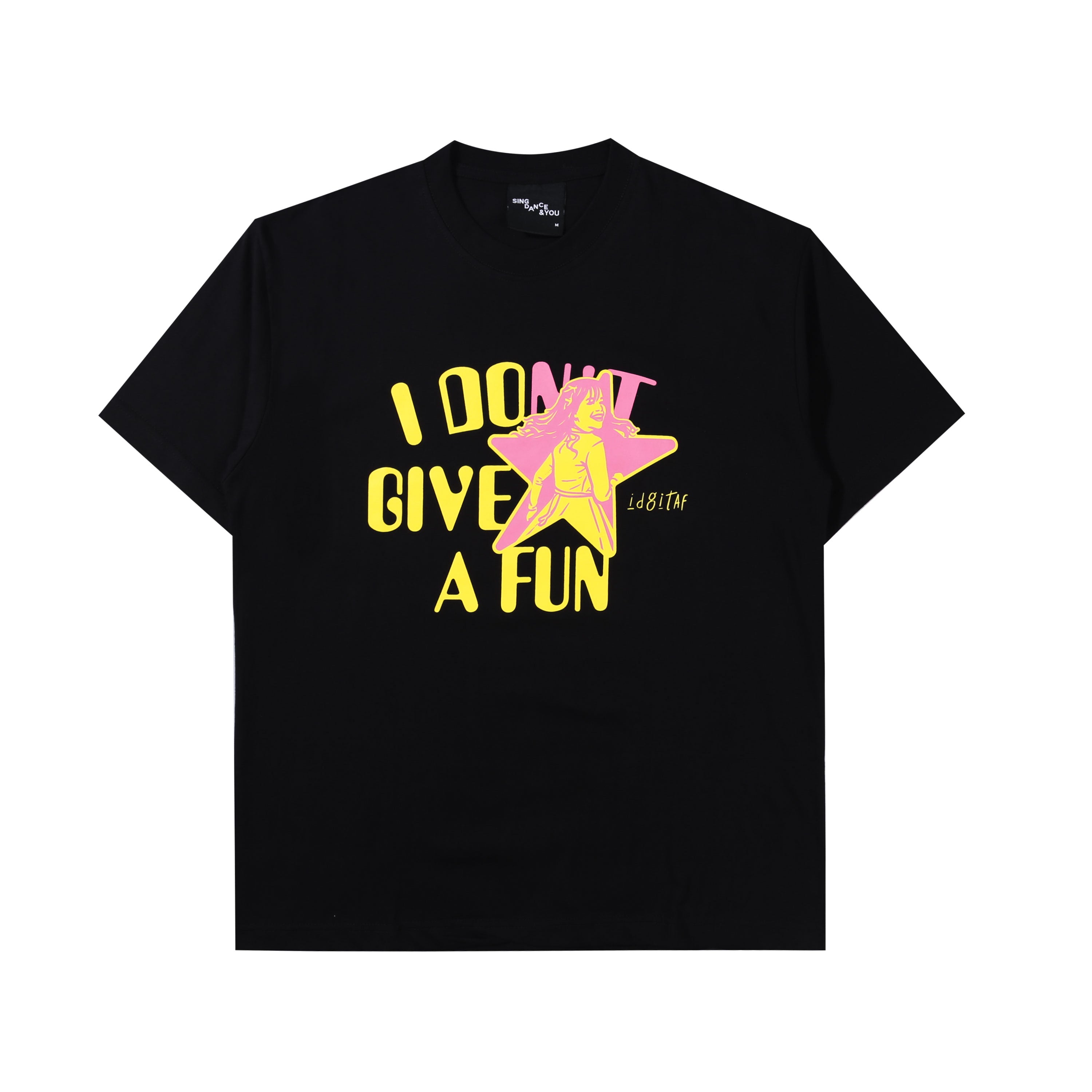 Idgitaf - Fun - T-shirt - Black